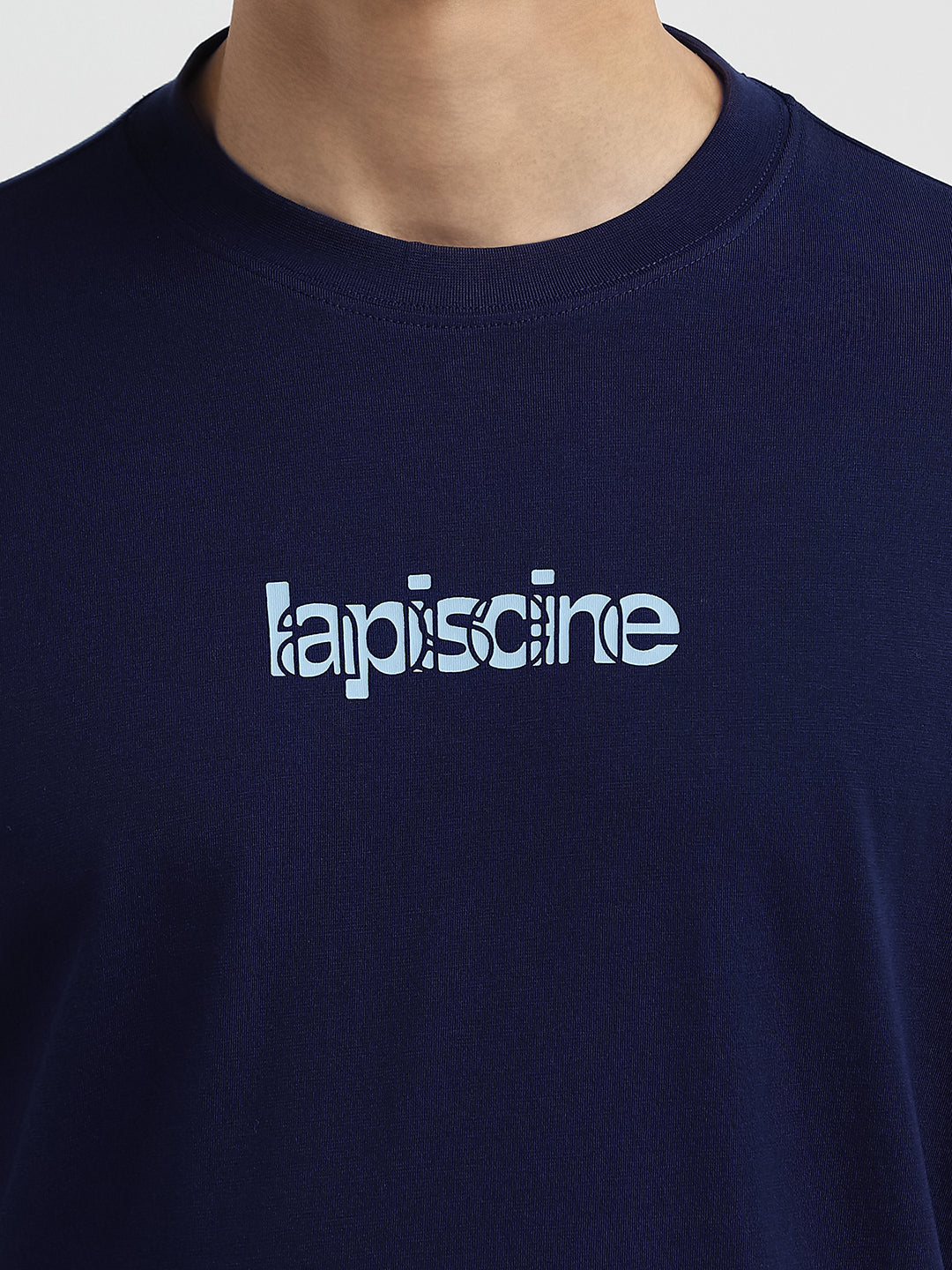 Dark Blue Printed T-Shirt