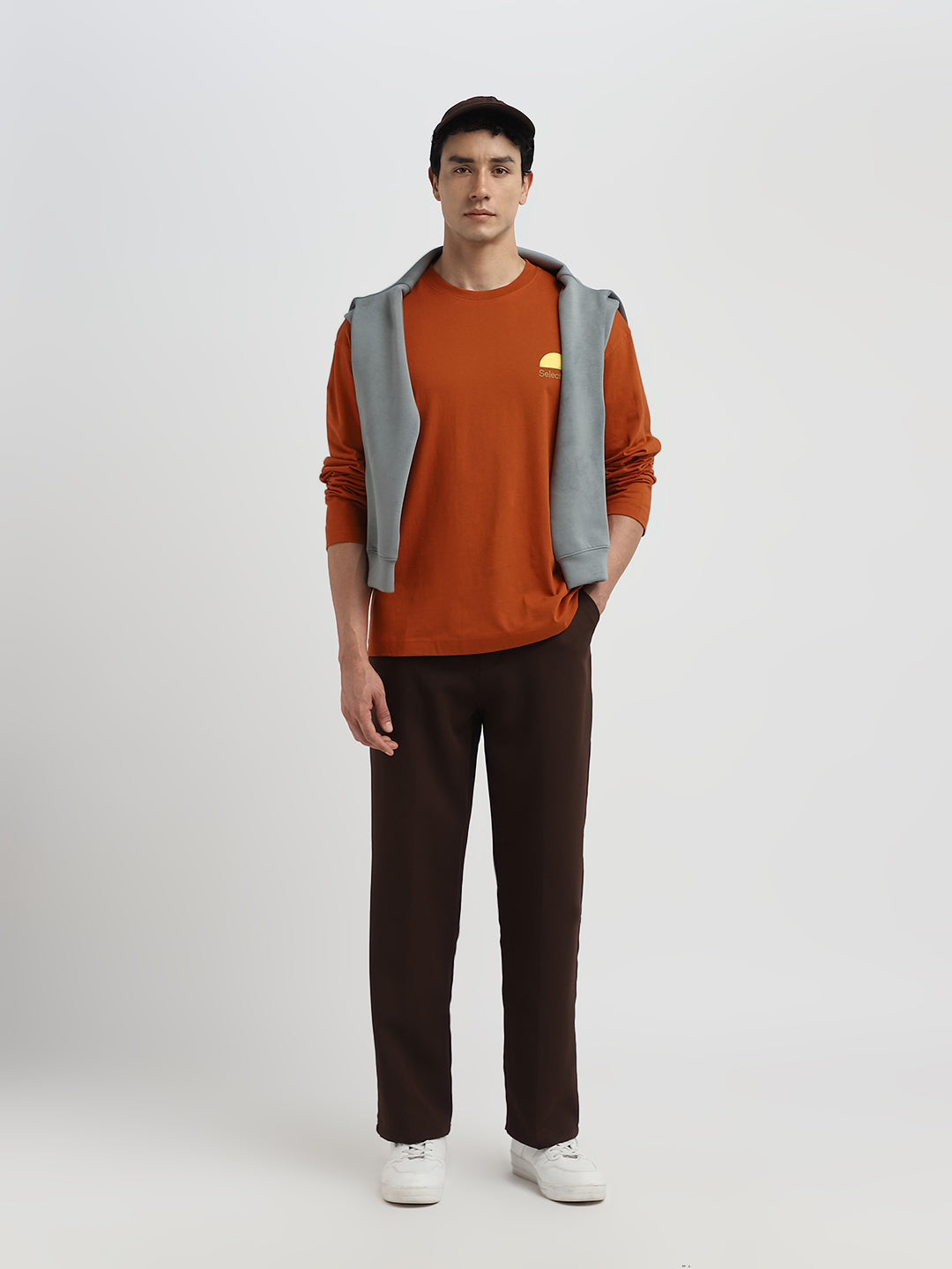 Relaxed Fit Printed O-Neck T-Shirt