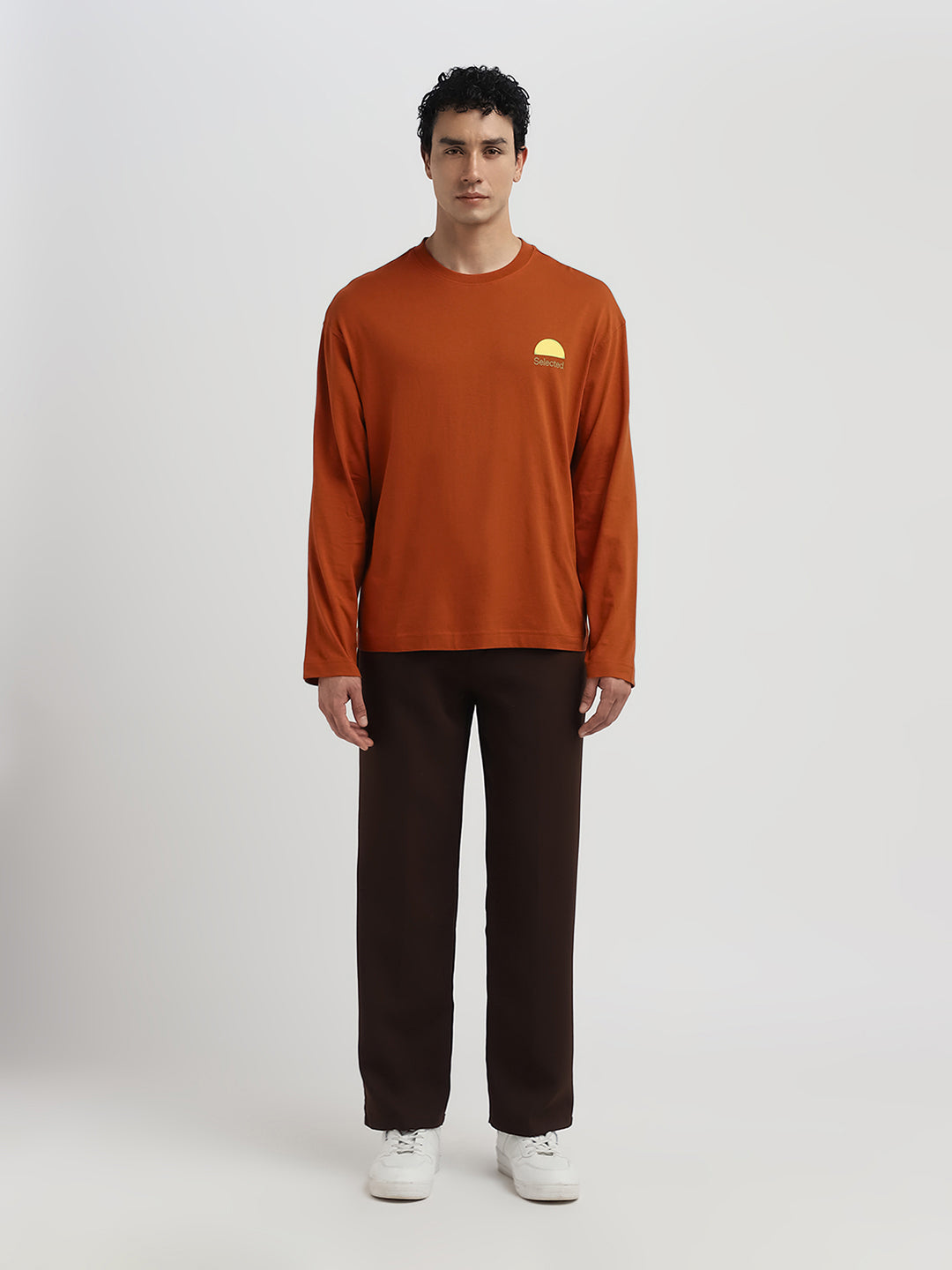 Relaxed Fit Printed O-Neck T-Shirt