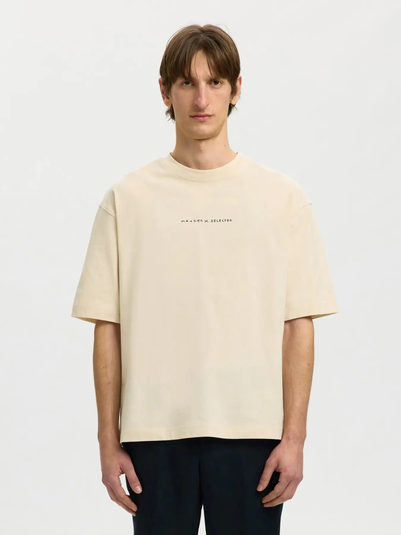 Relaxed Fit Printed T-Shirt - Beige