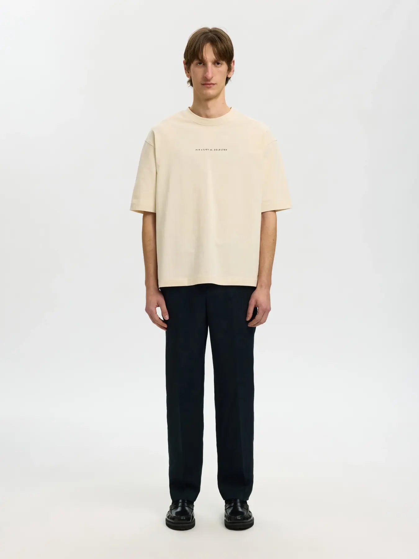 Relaxed Fit Printed T-Shirt - Beige