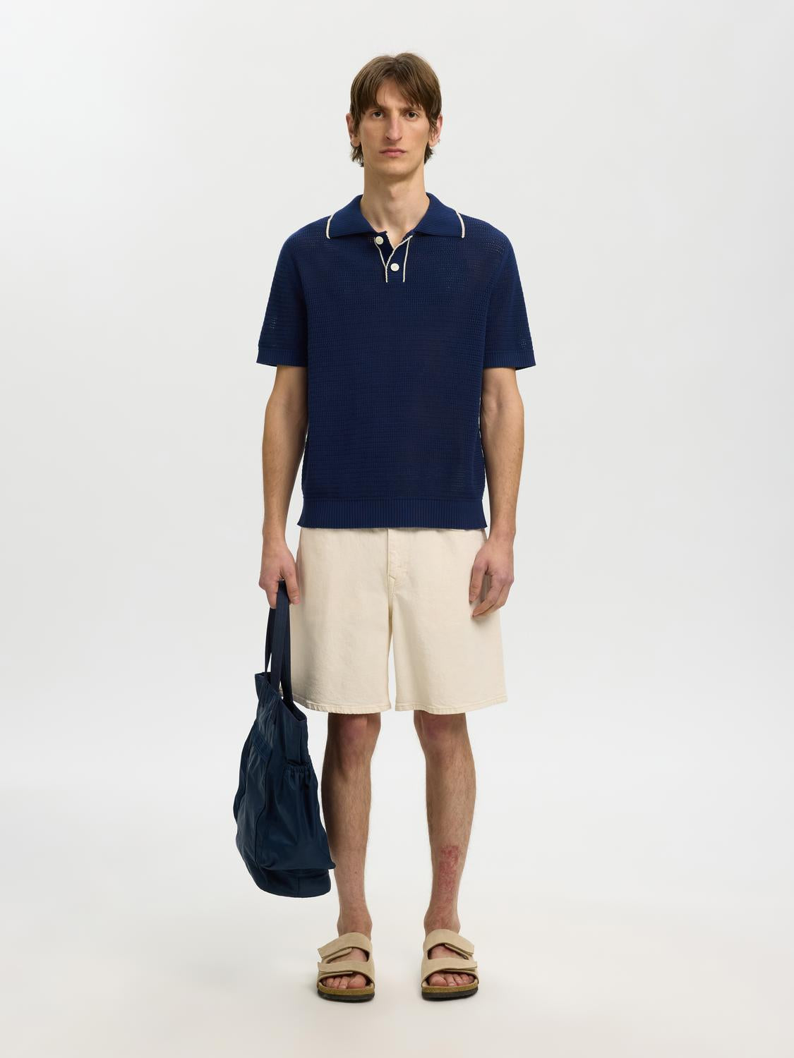 Organic Cotton Structured Knitted Polo