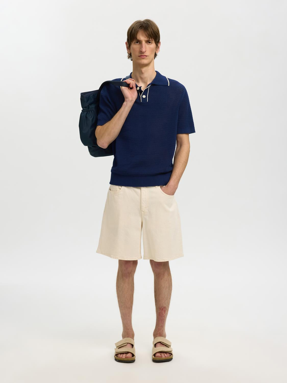 Organic Cotton Structured Knitted Polo