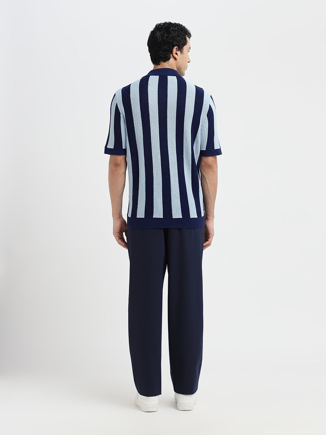 Structured Organic Cotton Polo Cardigan