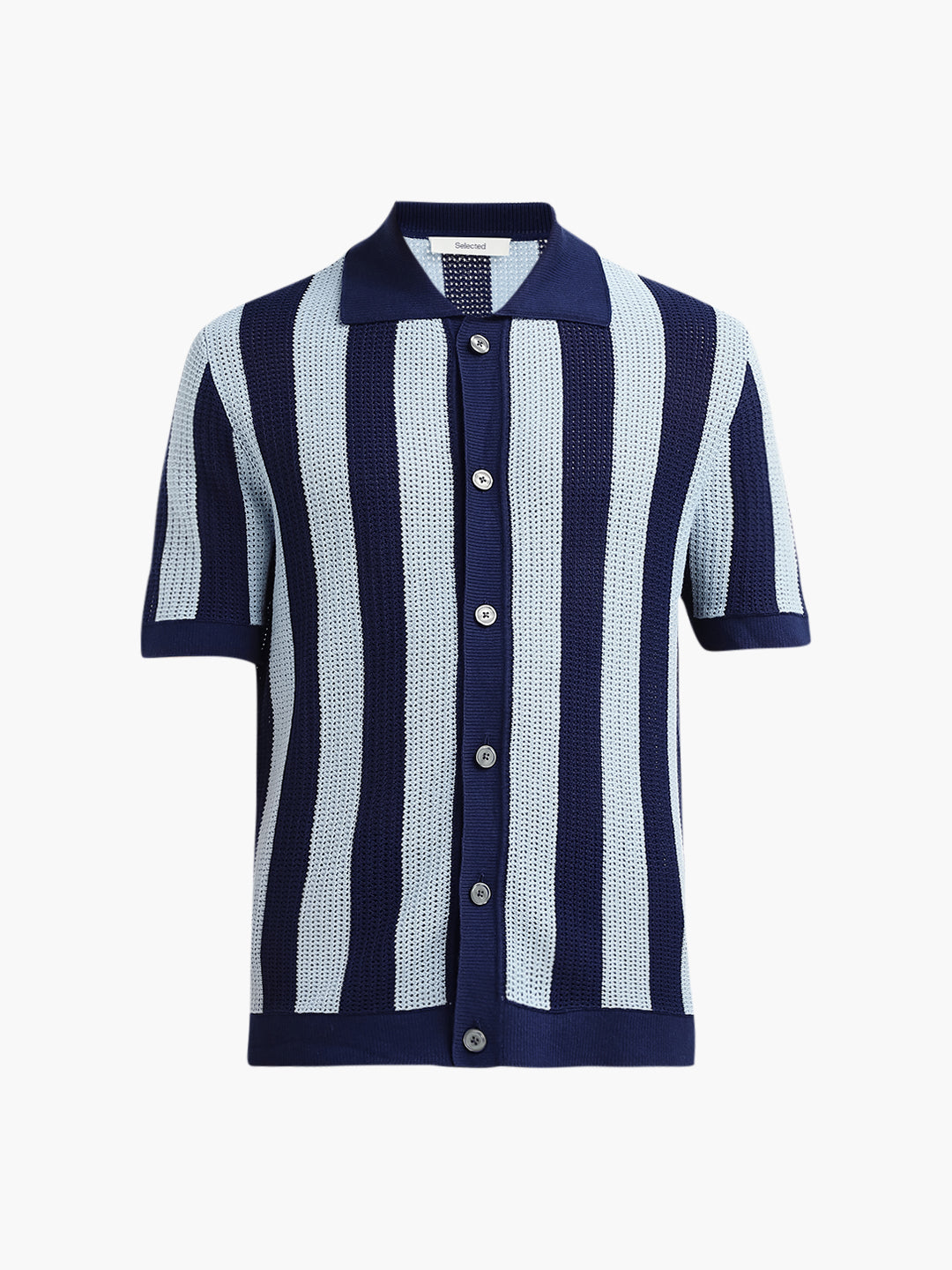 Structured Organic Cotton Polo Cardigan