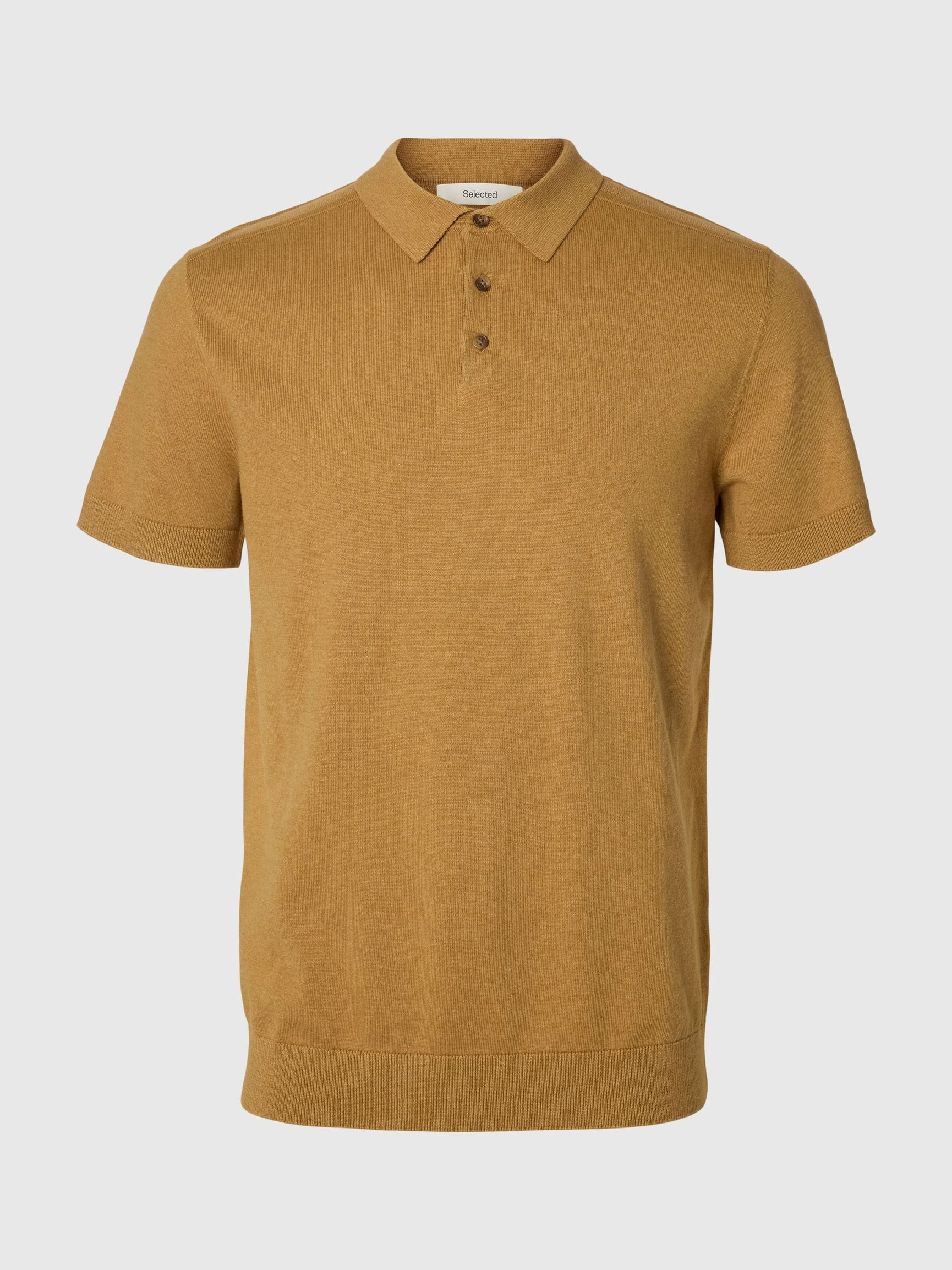 Brown Knitted Polo
