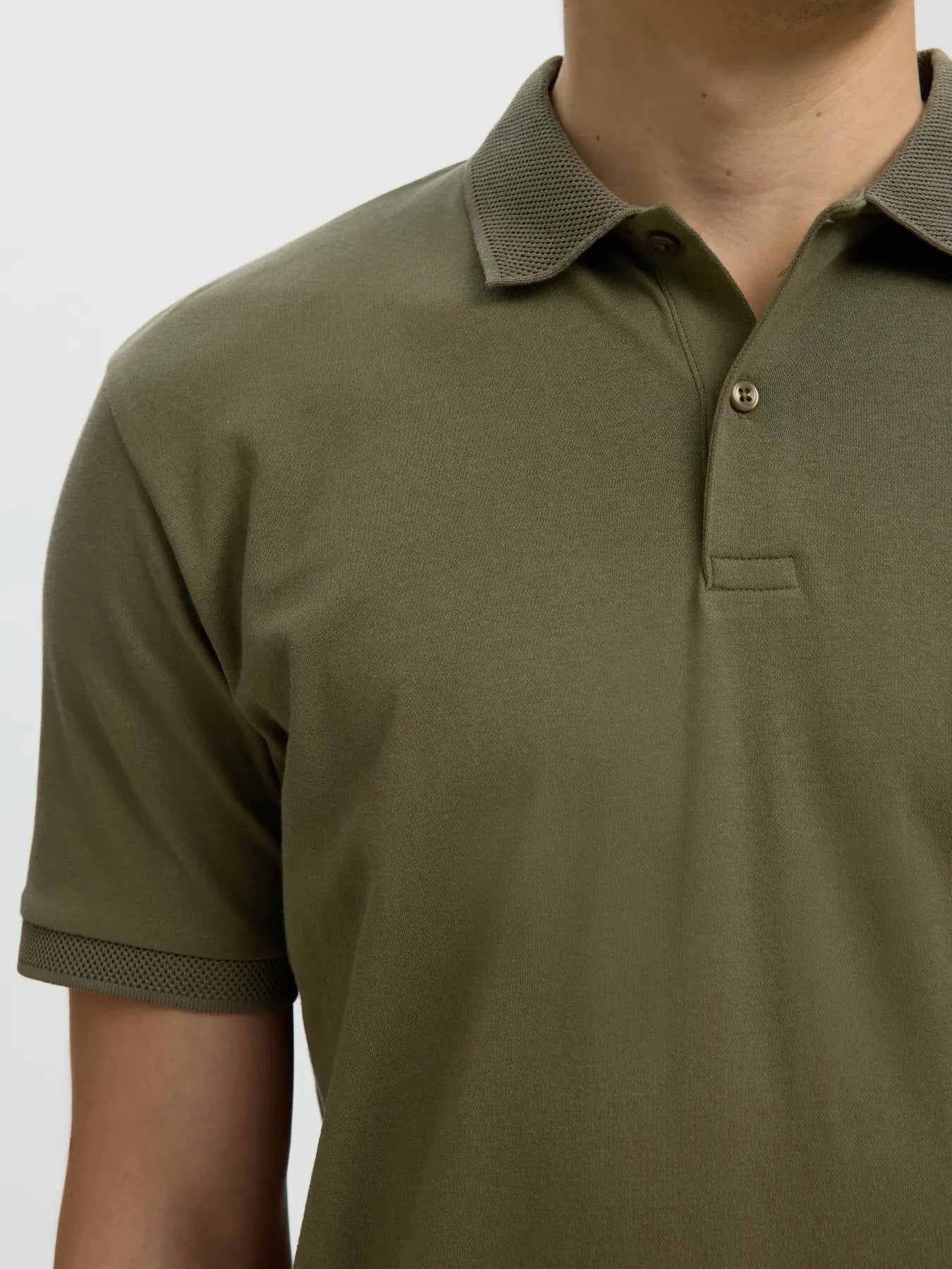 Green Knitted Polo