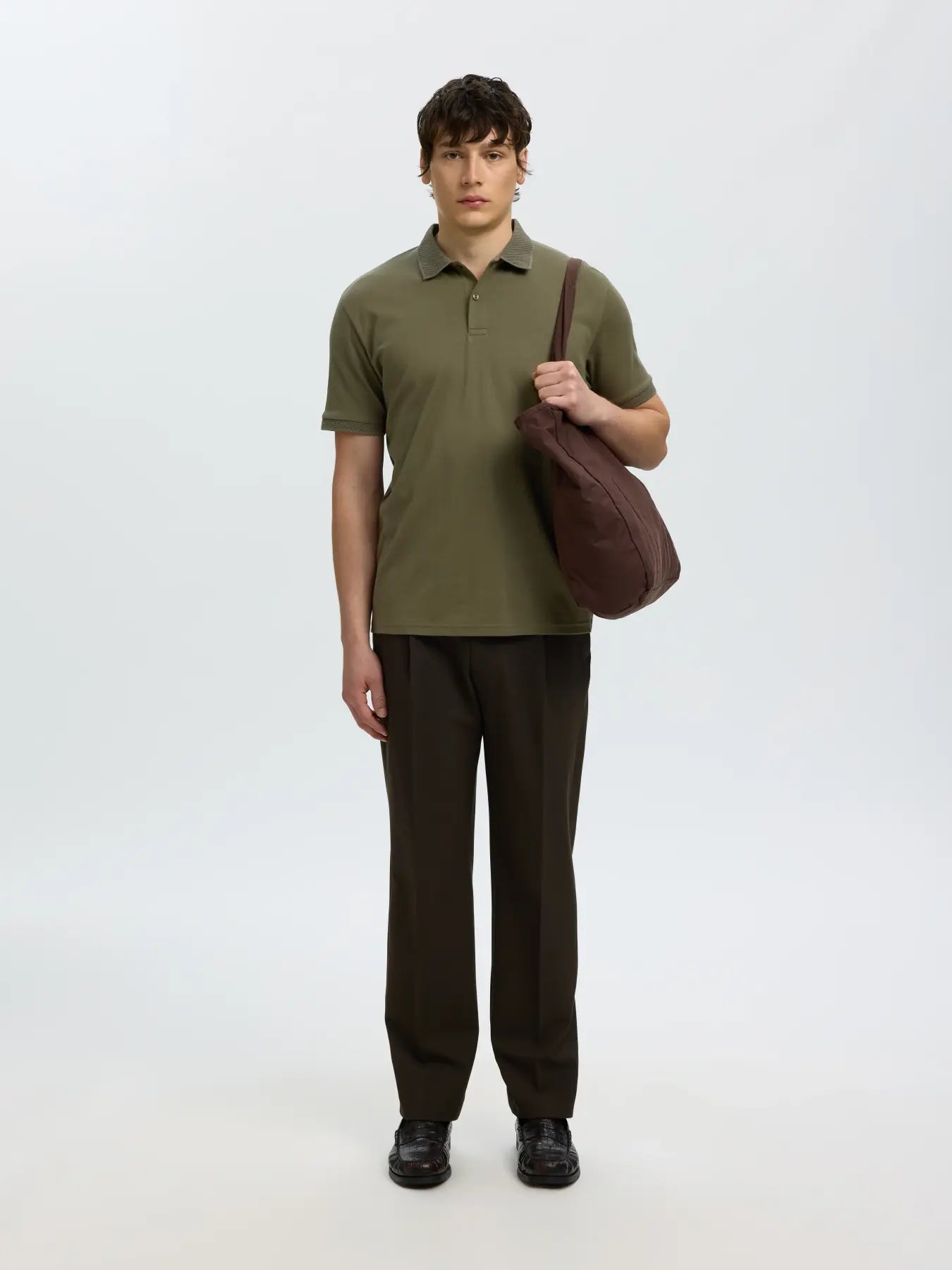 Green Knitted Polo