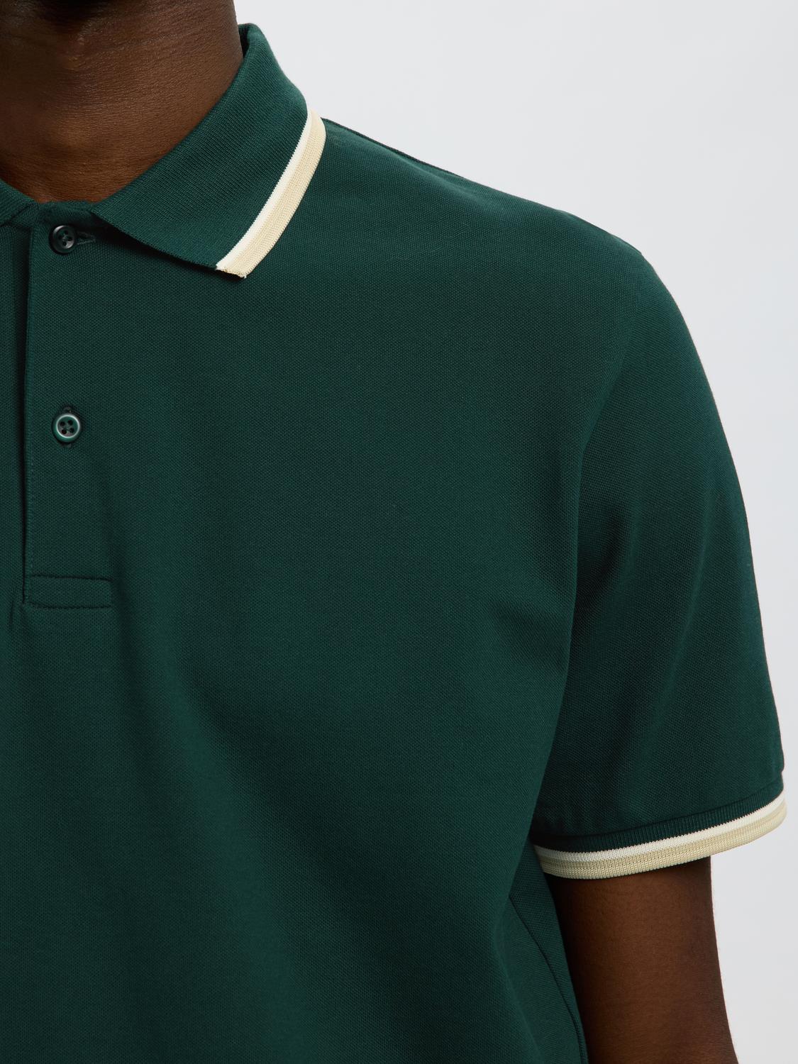 Dark Green Slim Fit Polo