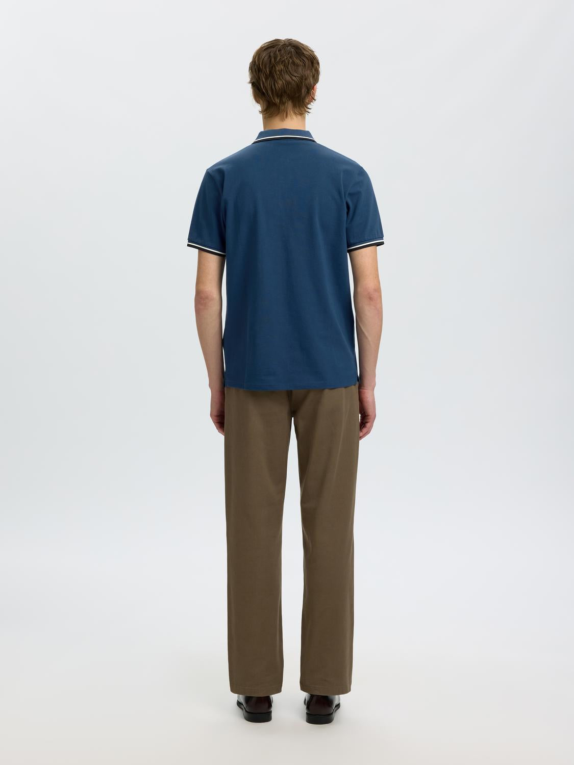 Dark Blue Slim Fit Polo