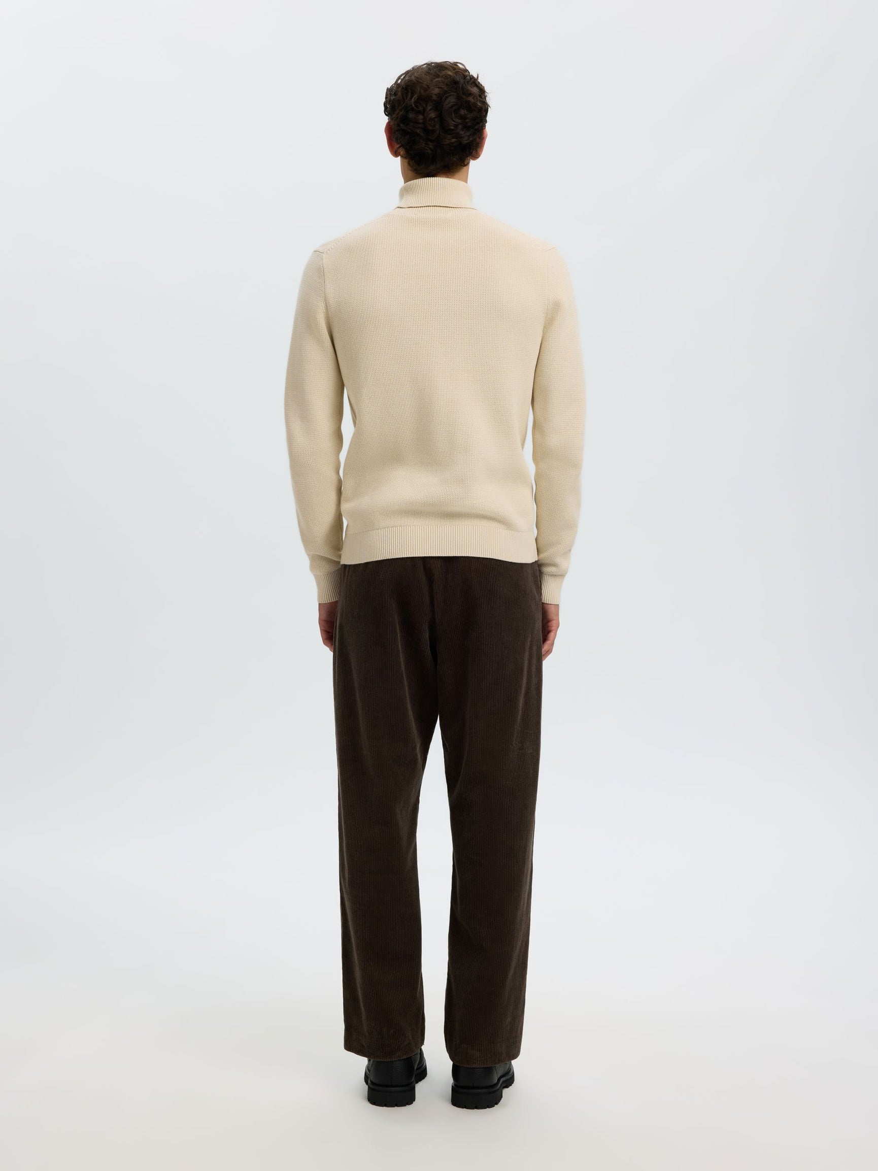 Beige Turtle Neck Pullover