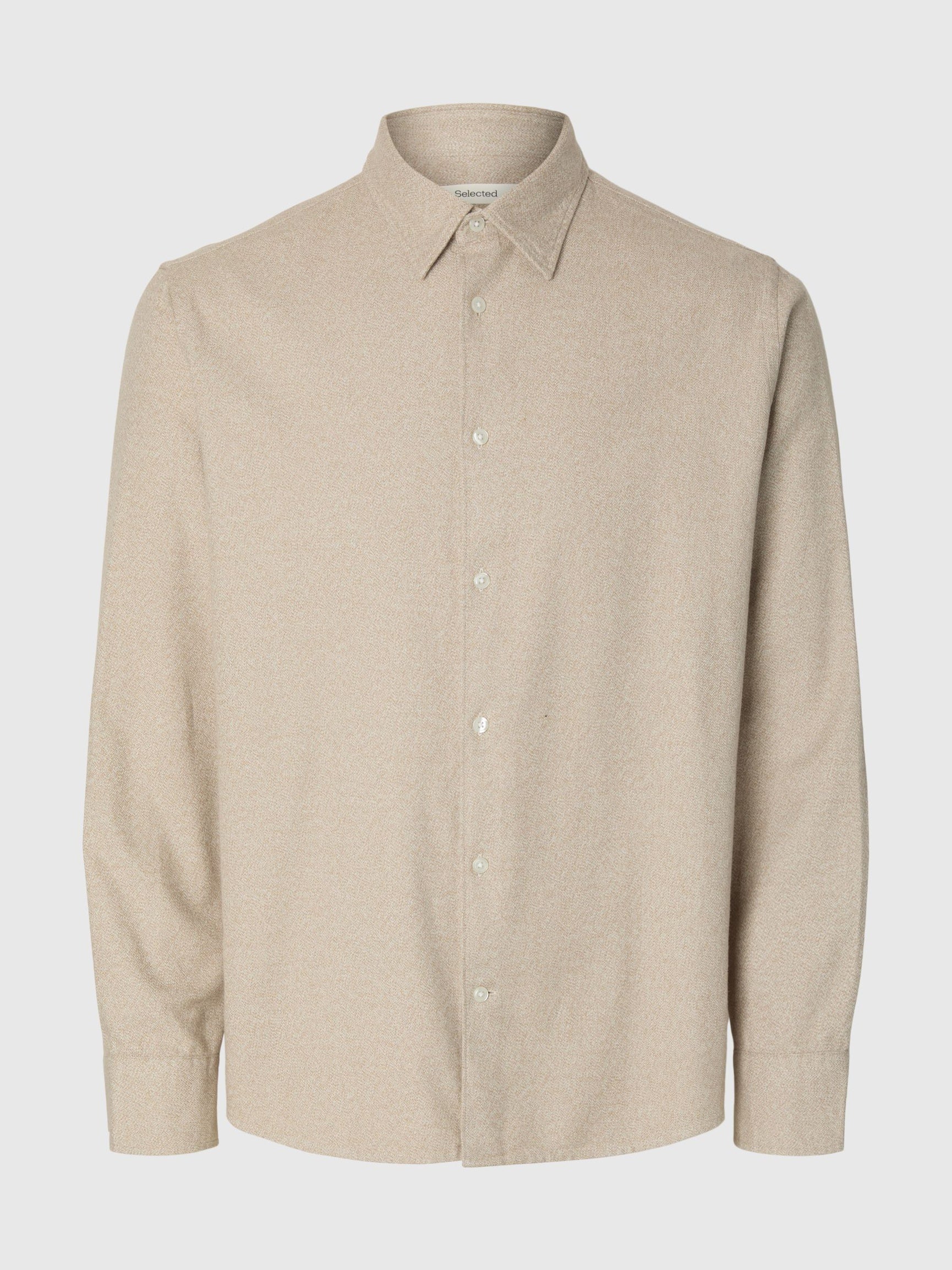 Egret Brushed Regular Fit Shirt