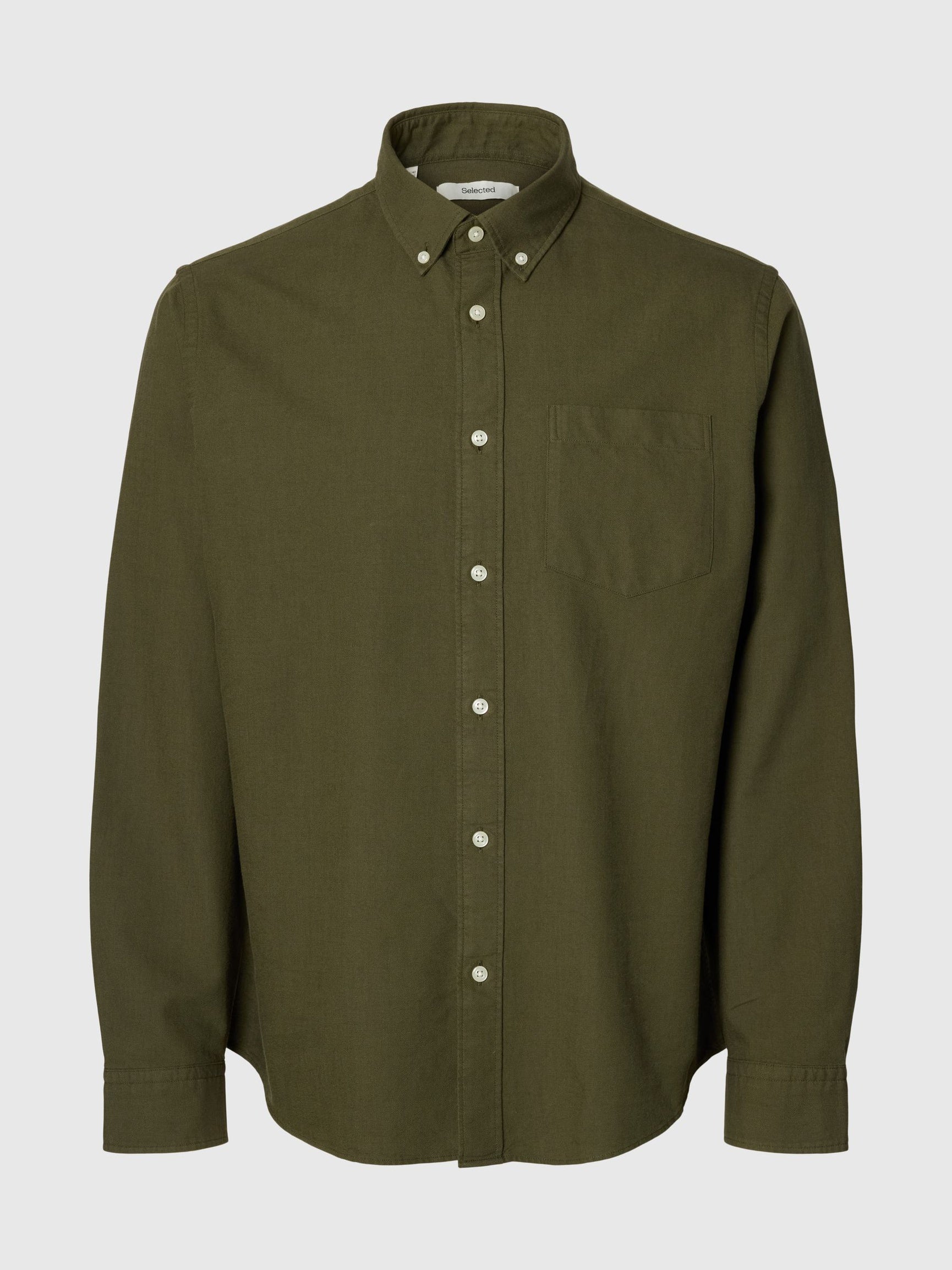Green Button Down Oxford Shirt
