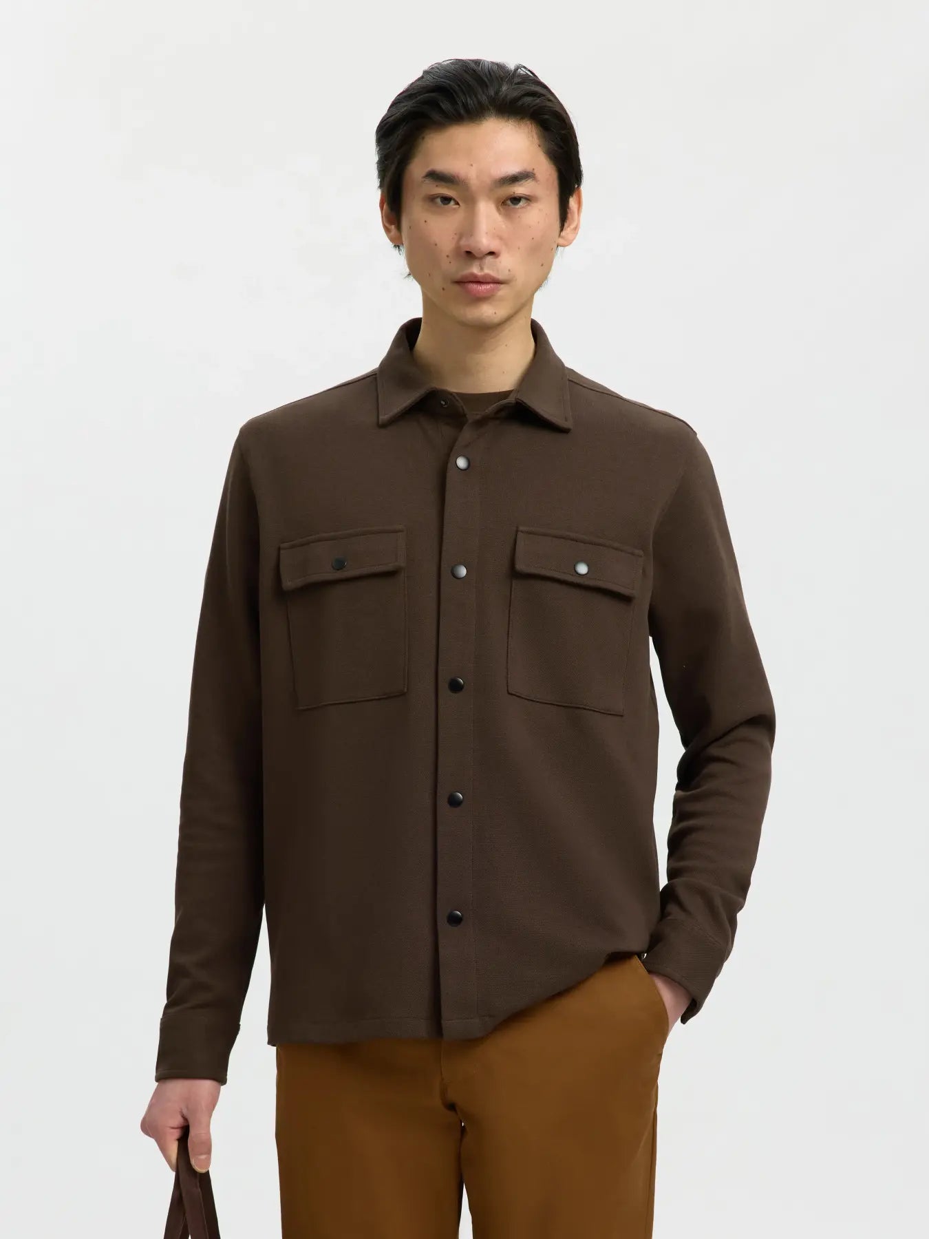 Dark Brown Classic Overshirt