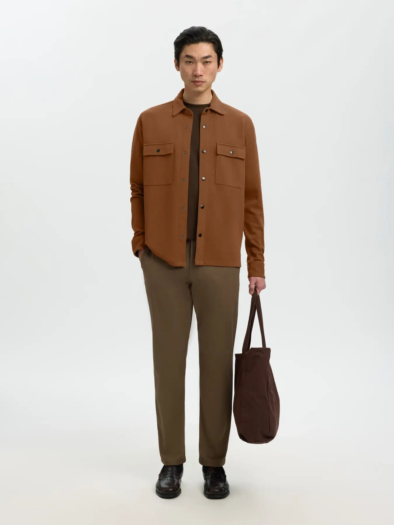 Toffee Brown Classic Overshirt