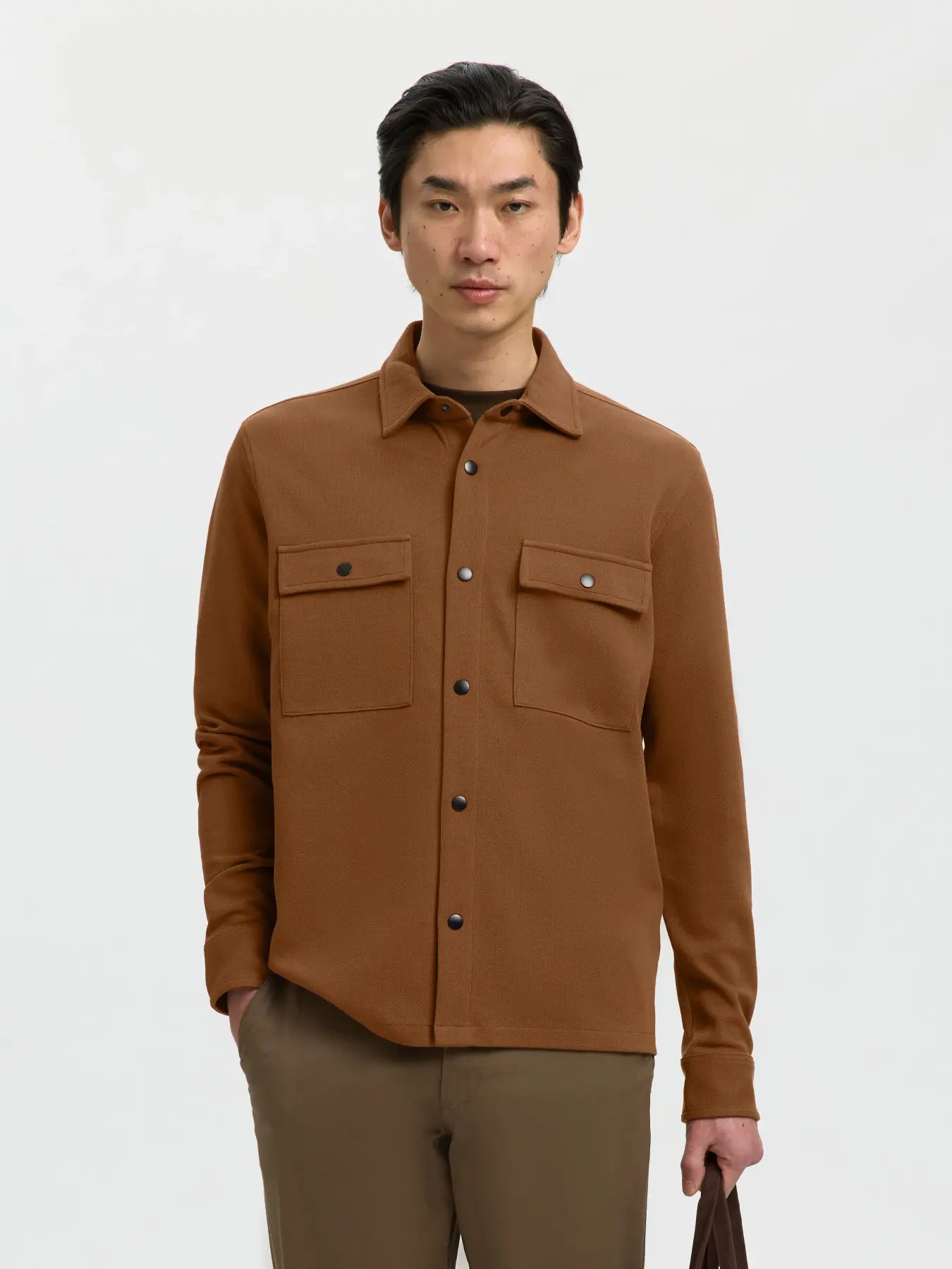 Toffee Brown Classic Overshirt