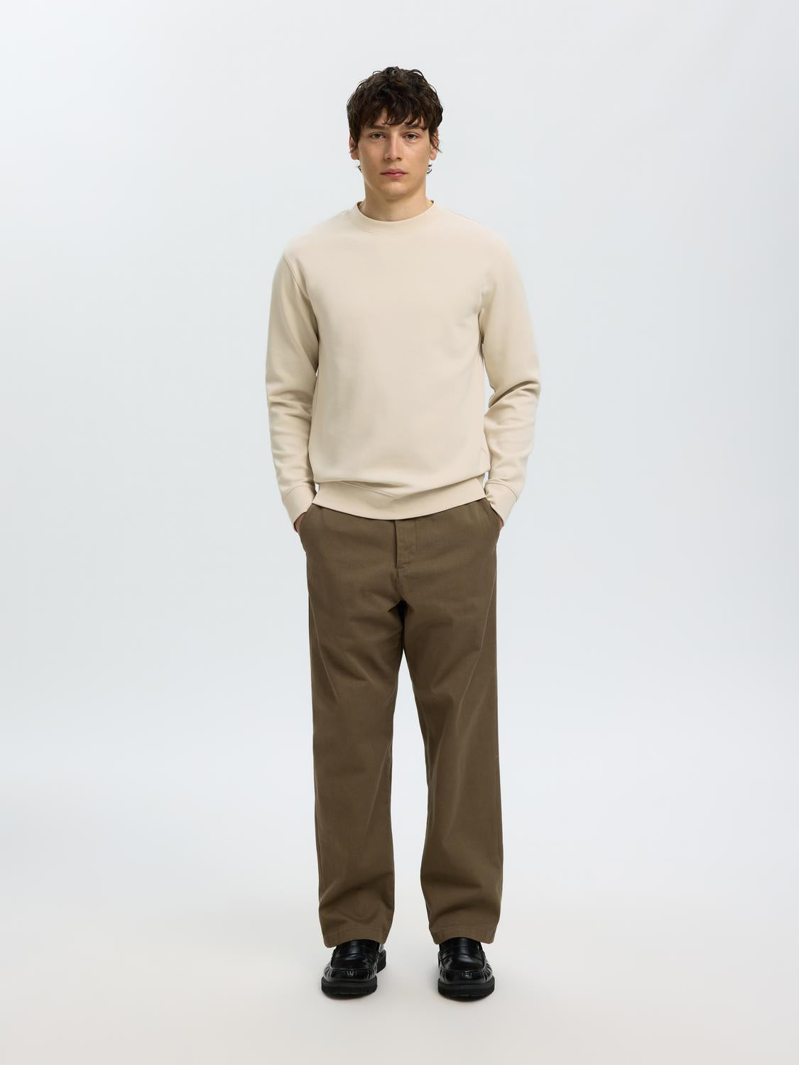 Beige Classic Sweatshirt