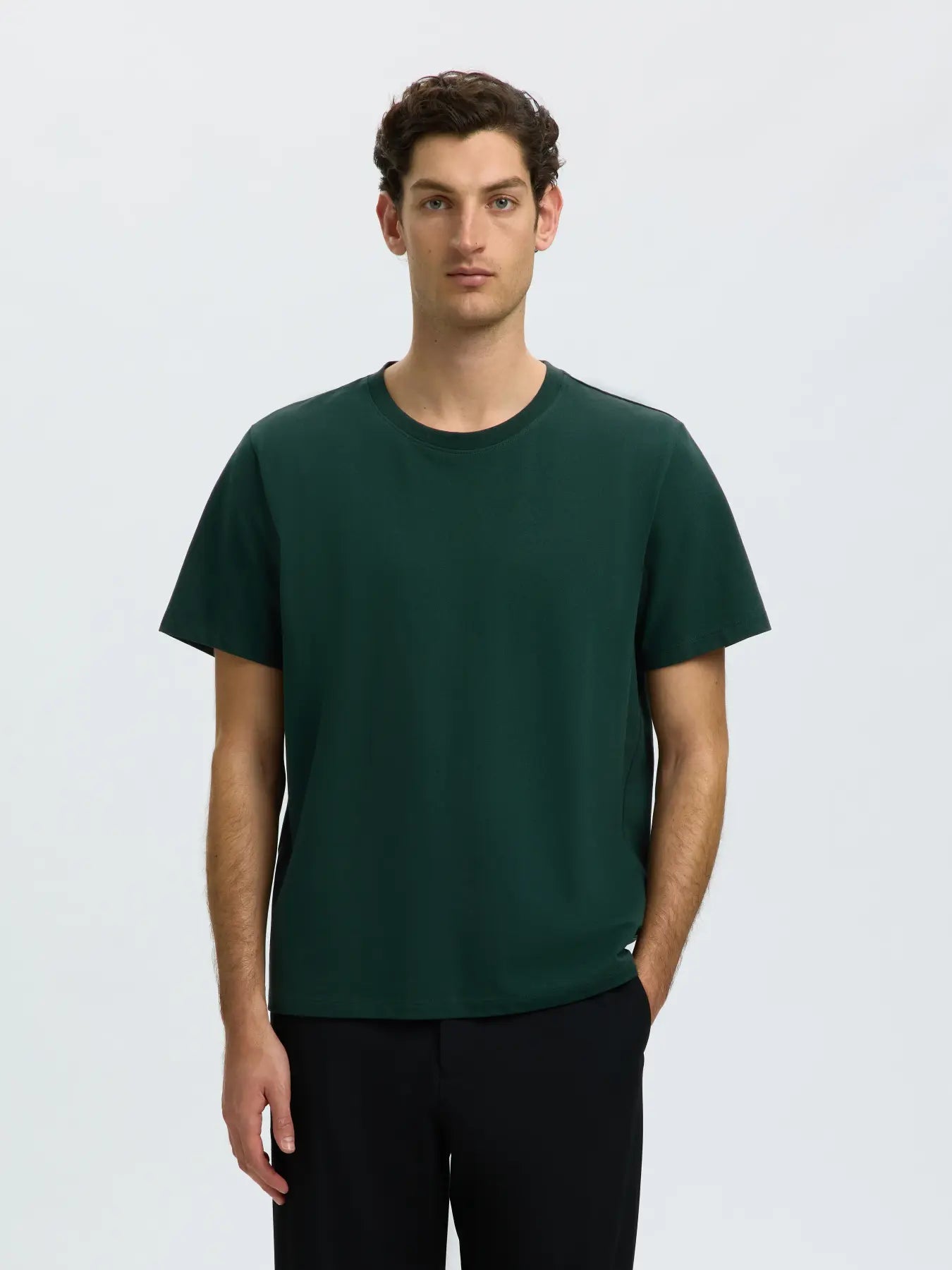 Dark Green O-Neck T-shirt