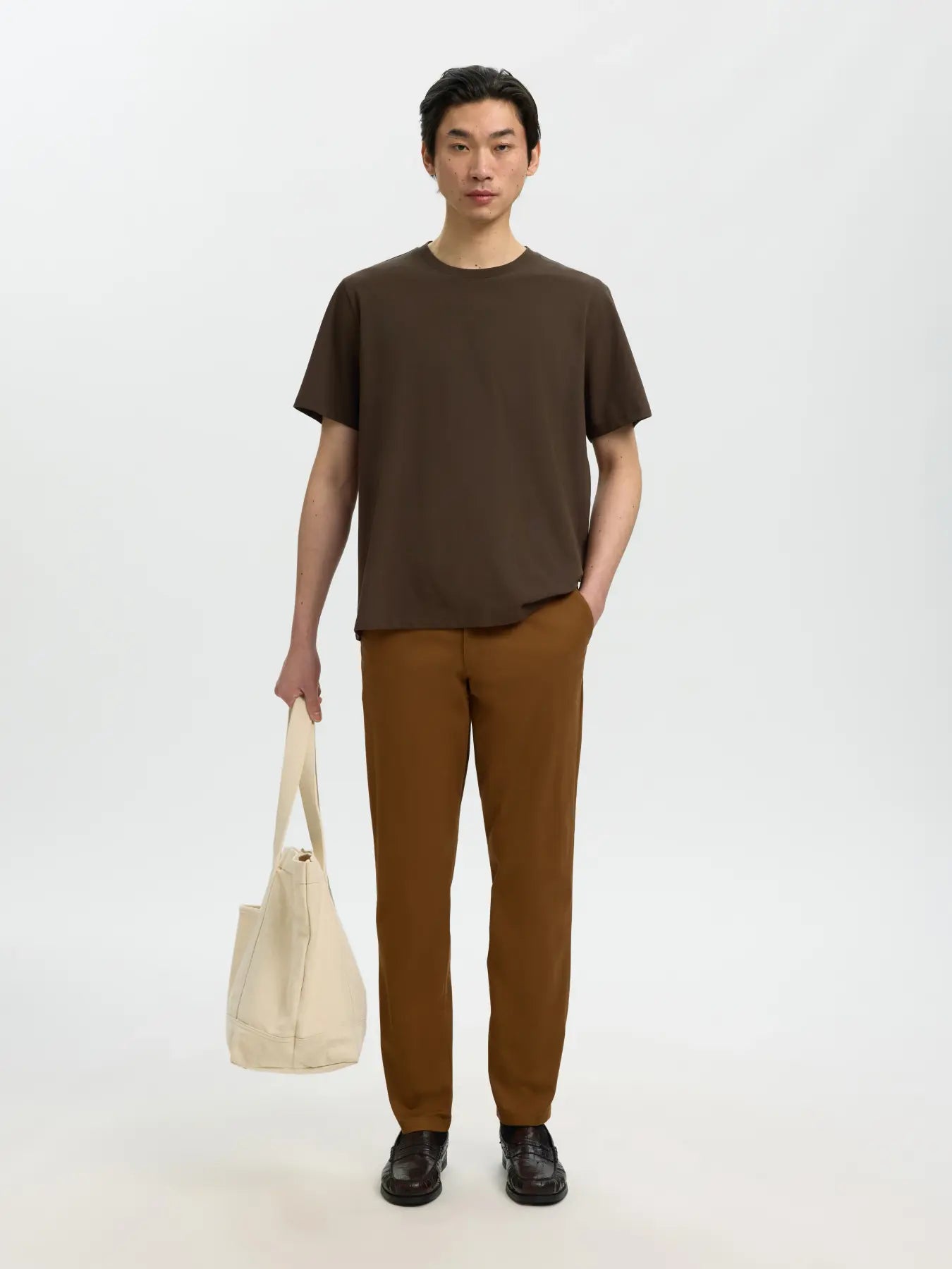 Dark Brown O-Neck T-shirt