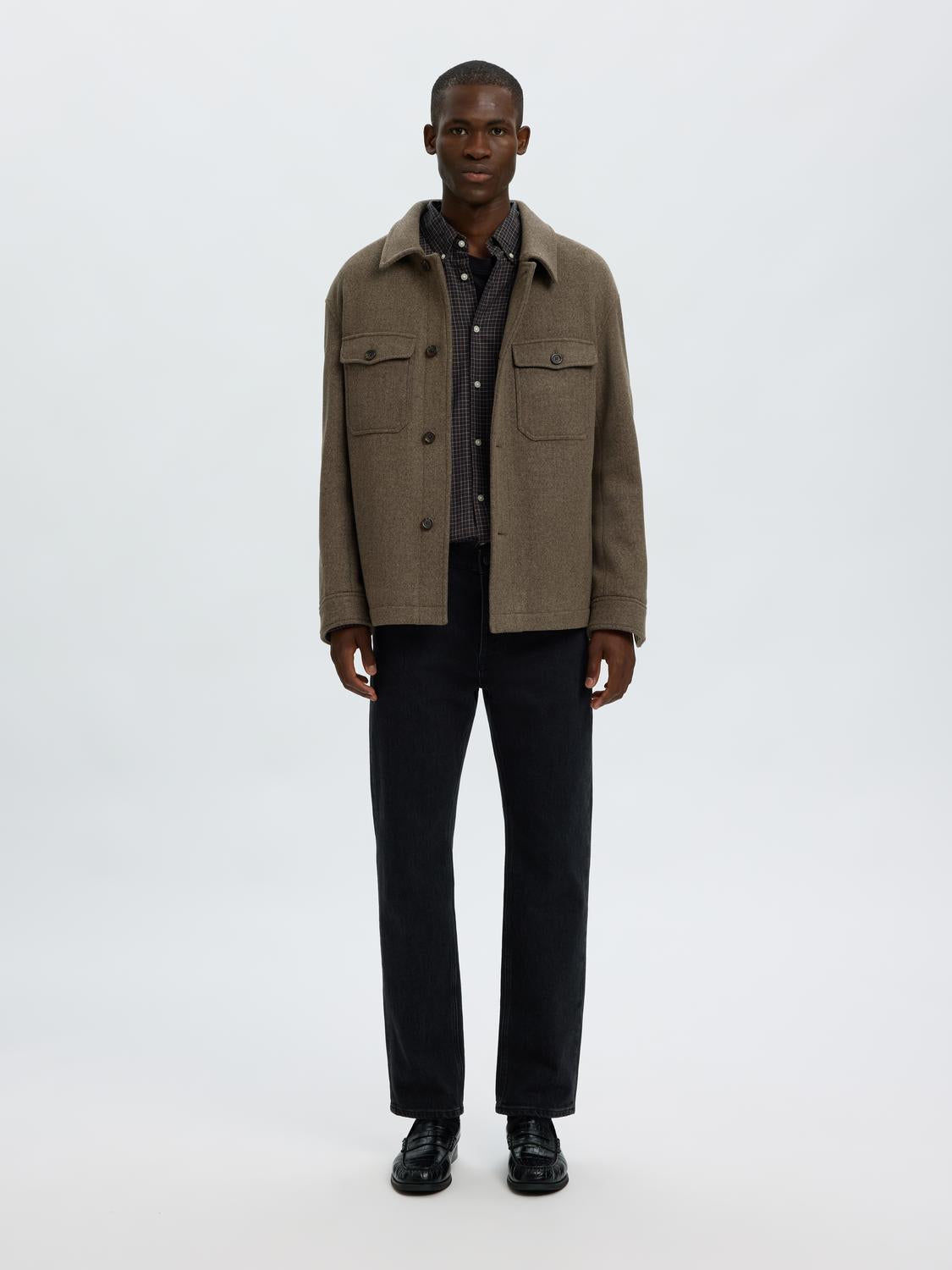 Wool Blend Shacket