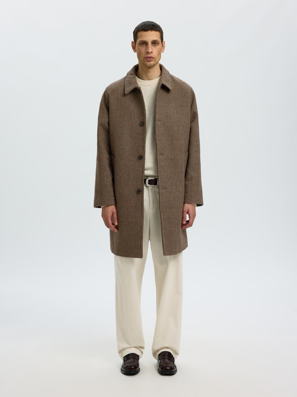 Long Wool Blend Coat