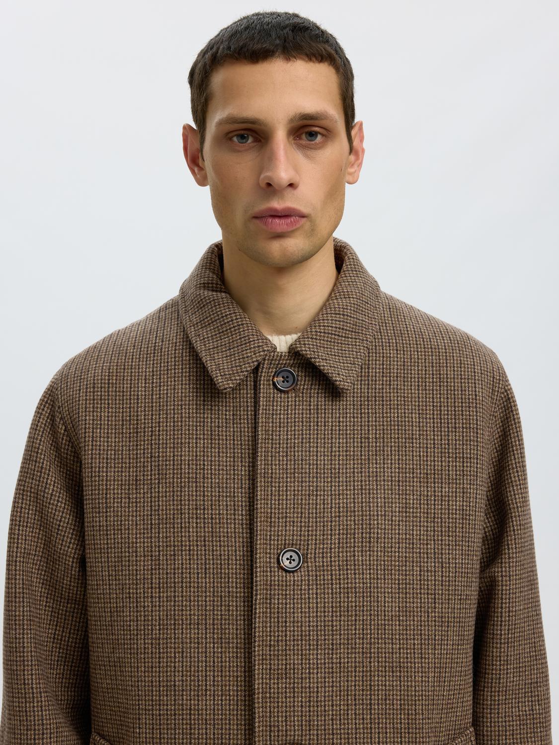 Long Wool Blend Coat