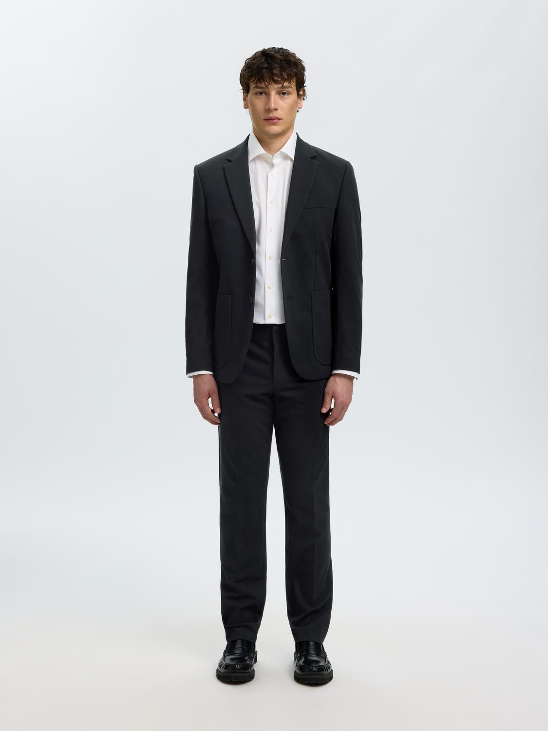 Black Tailored Suit-Set Blazer