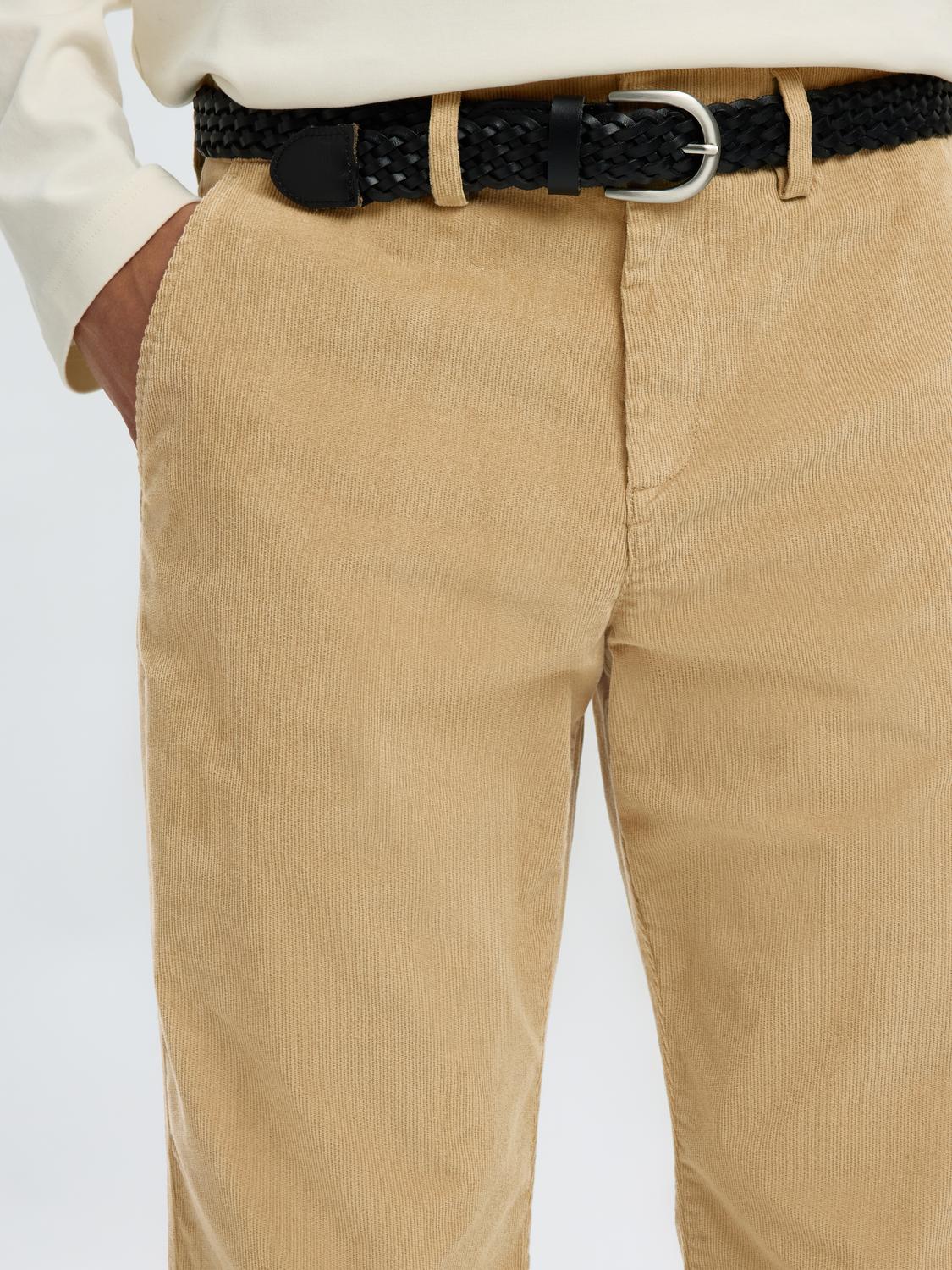 Light Brown Straight Fit Pants