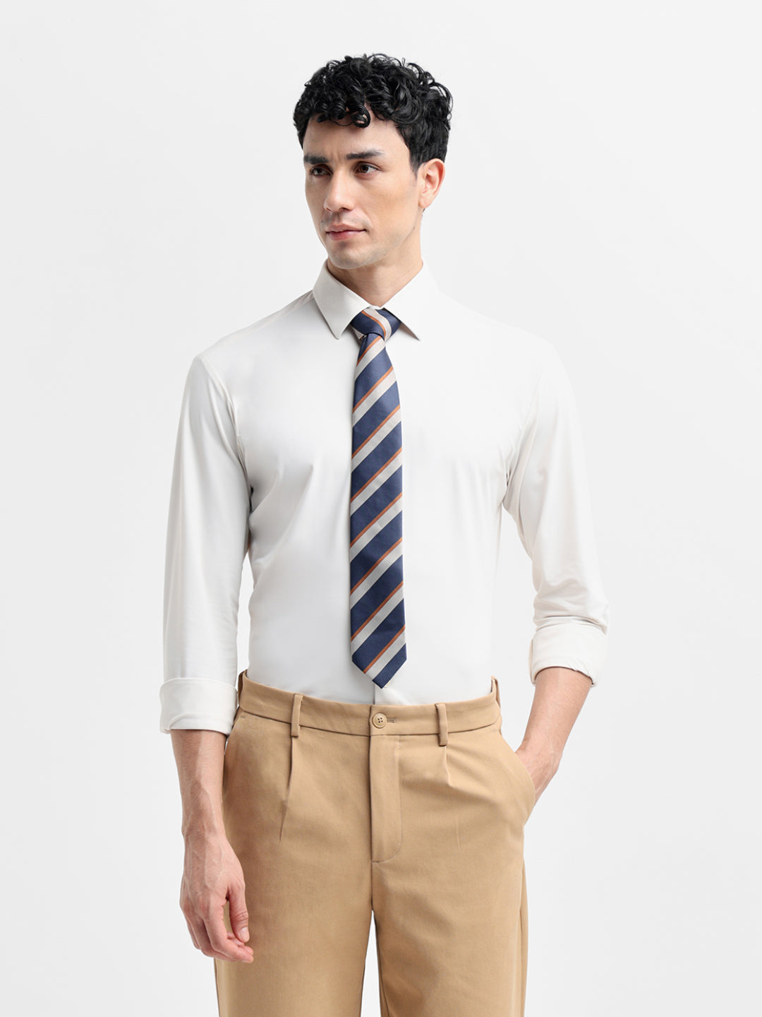 White Slim Fit Shirt