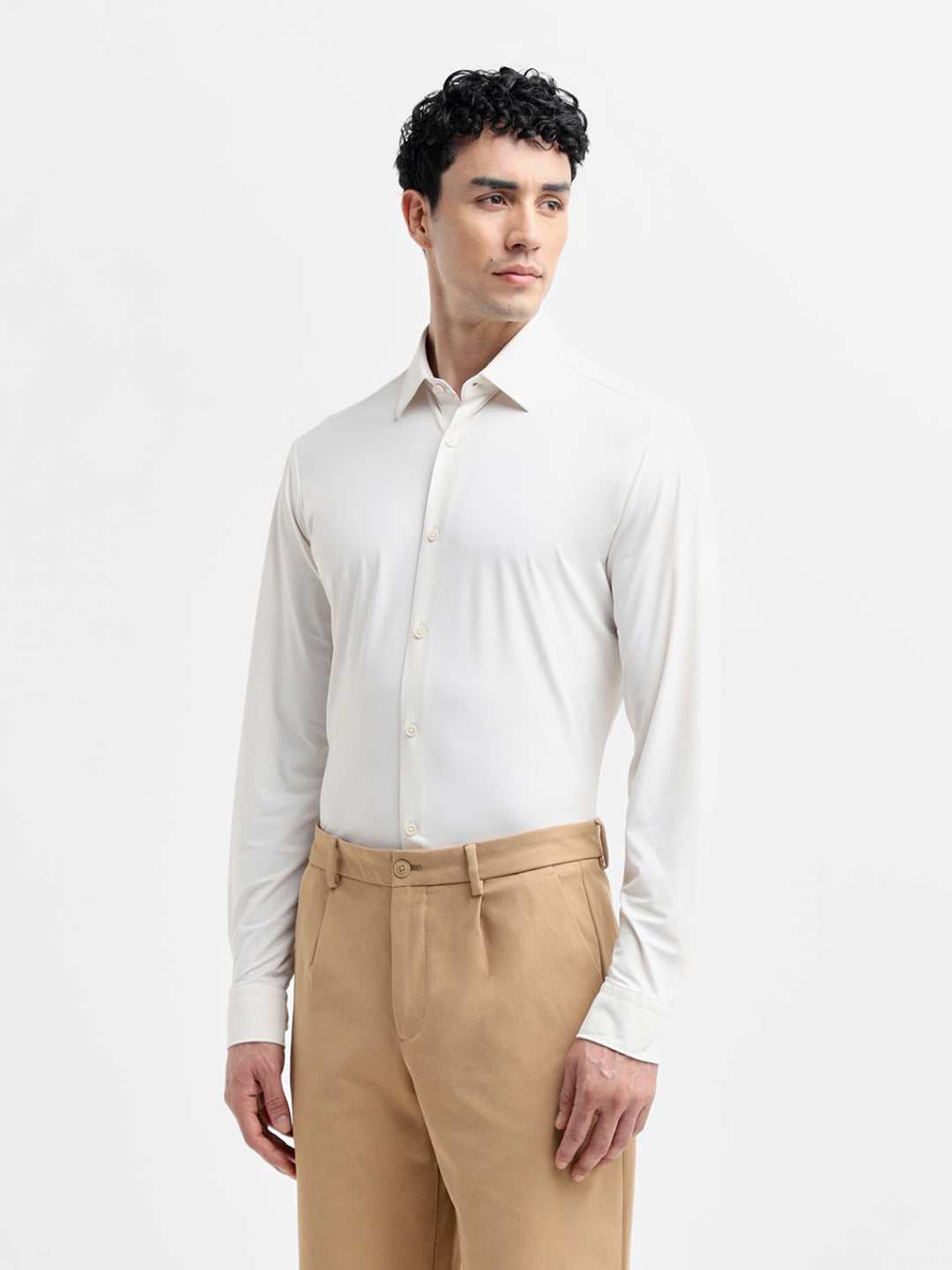 White Slim Fit Shirt