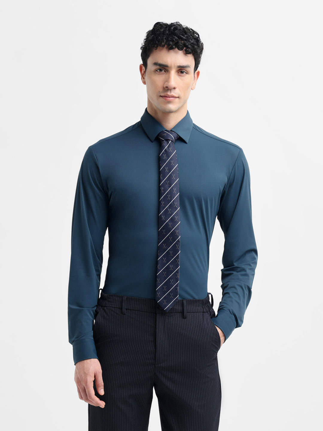 Dark Blue Slim Fit Shirt