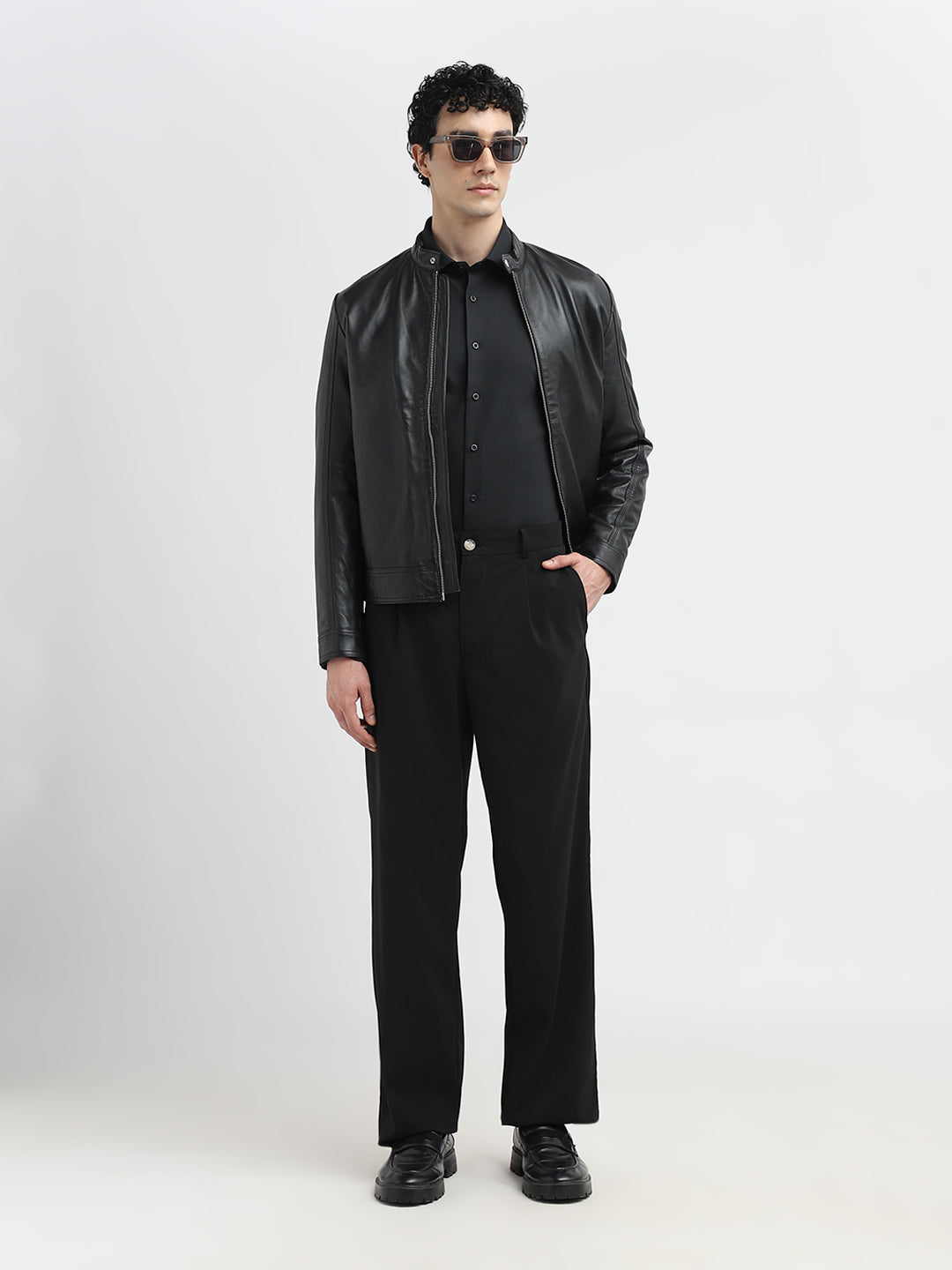 Black Cotton Formal Shirt