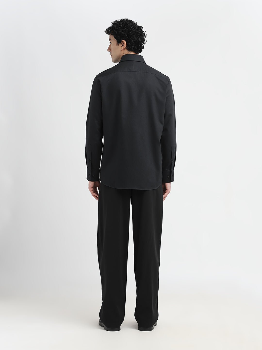 Black Cotton Formal Shirt