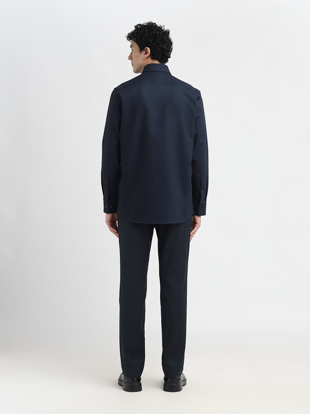 Dark Blue Cotton Formal Shirt