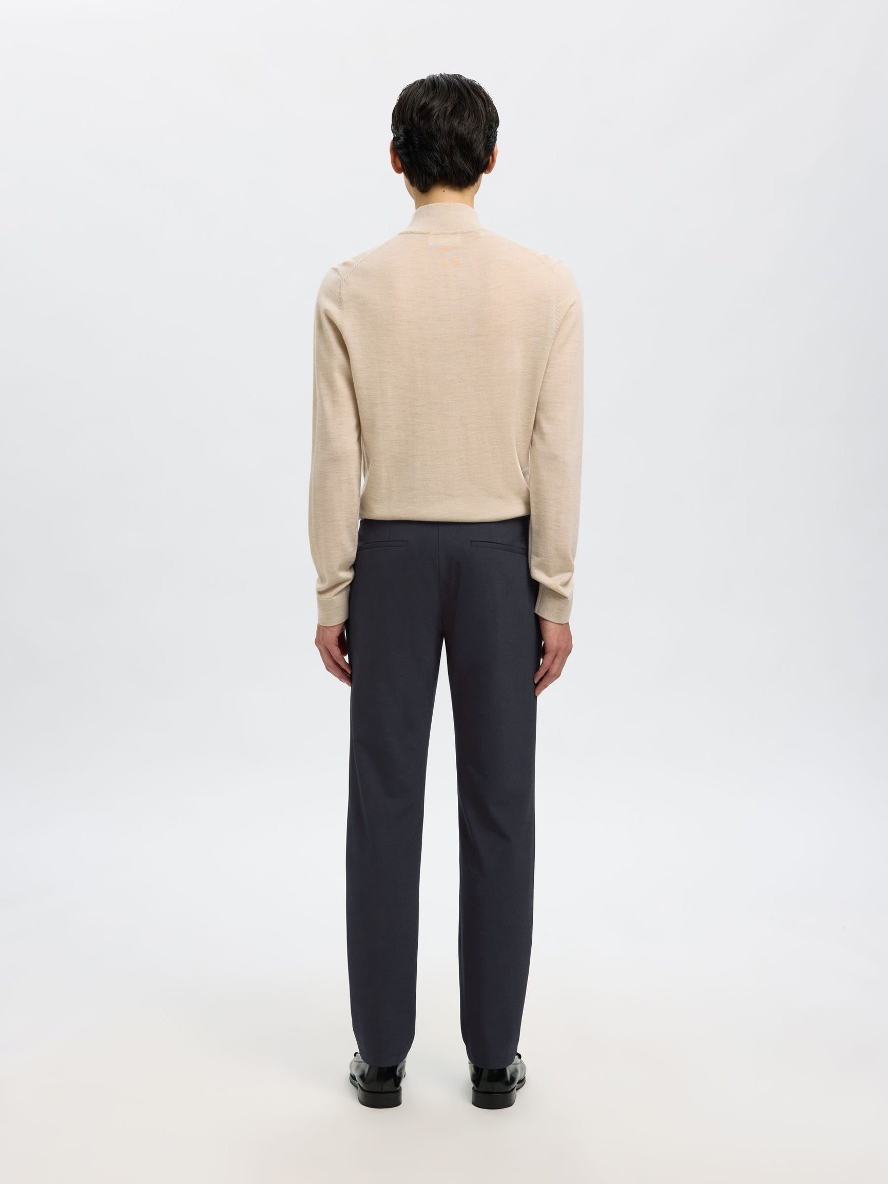 Dark Blue Formal Slim Fit Trousers