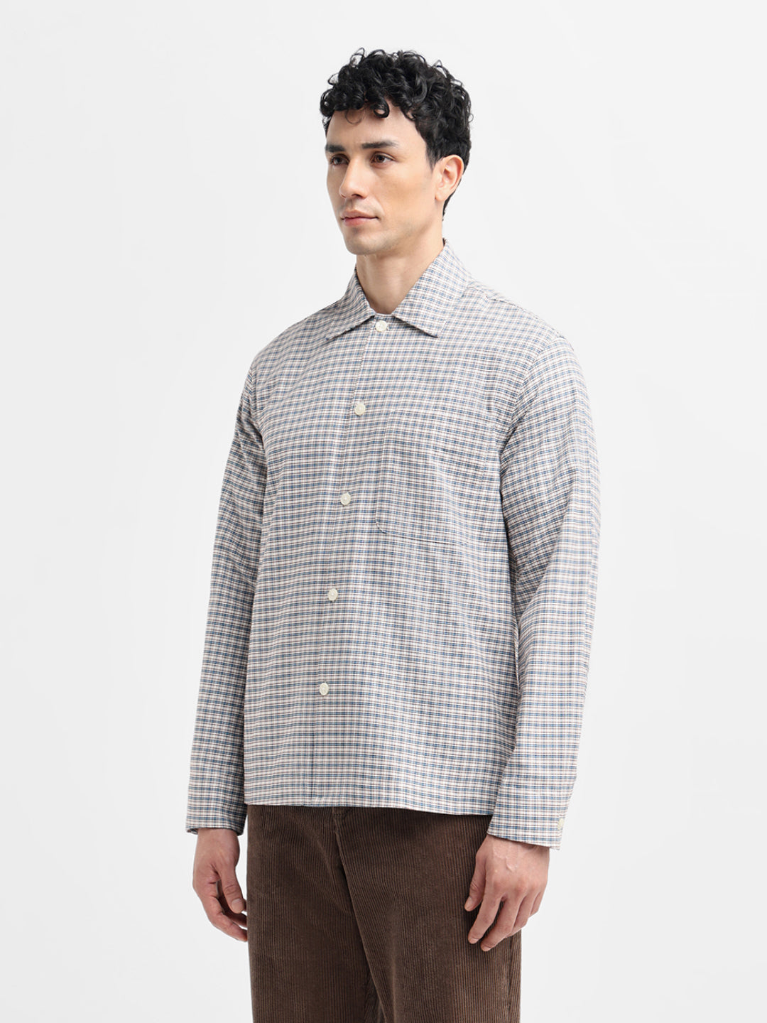 Brushed Check Relaxed Fit Shirt