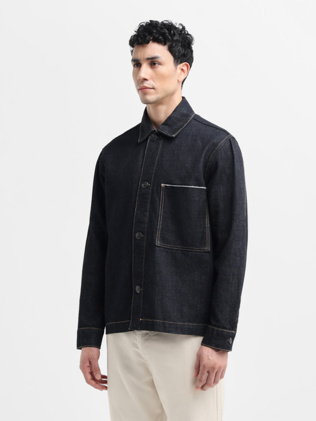 Dark Blue Selvedge Denim Jacket