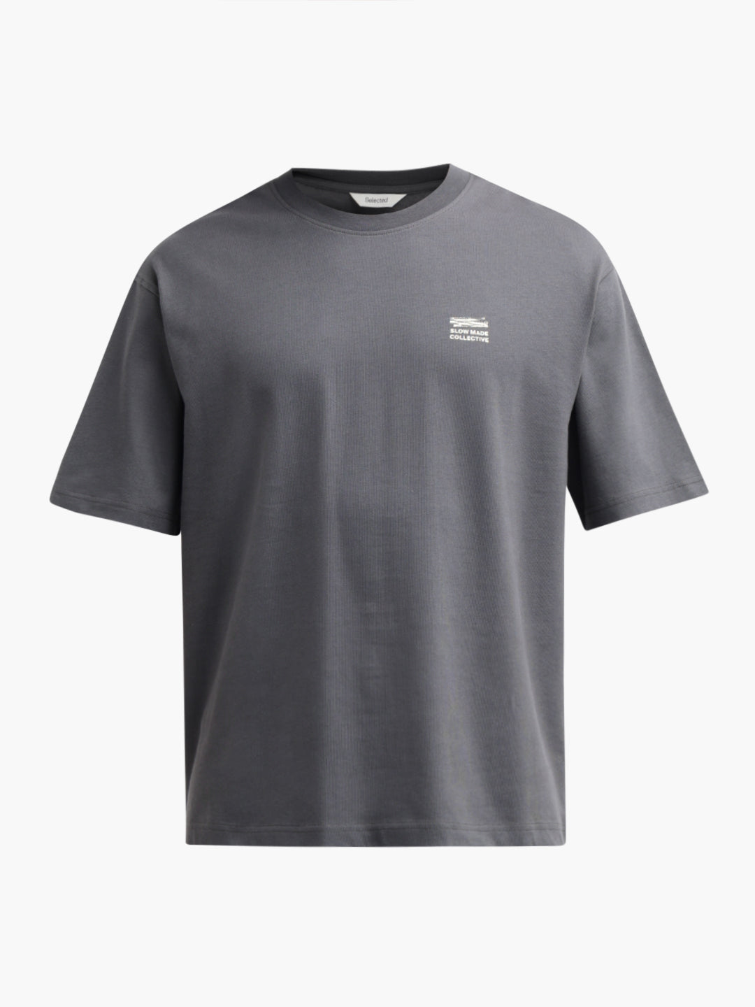 Grey Printed Relaxed Fit T-shirt