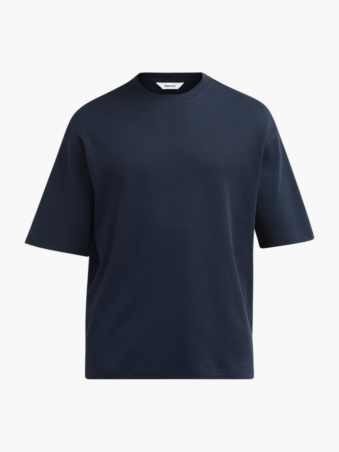Dark Blue Relaxed Fit O-Neck T-shirt