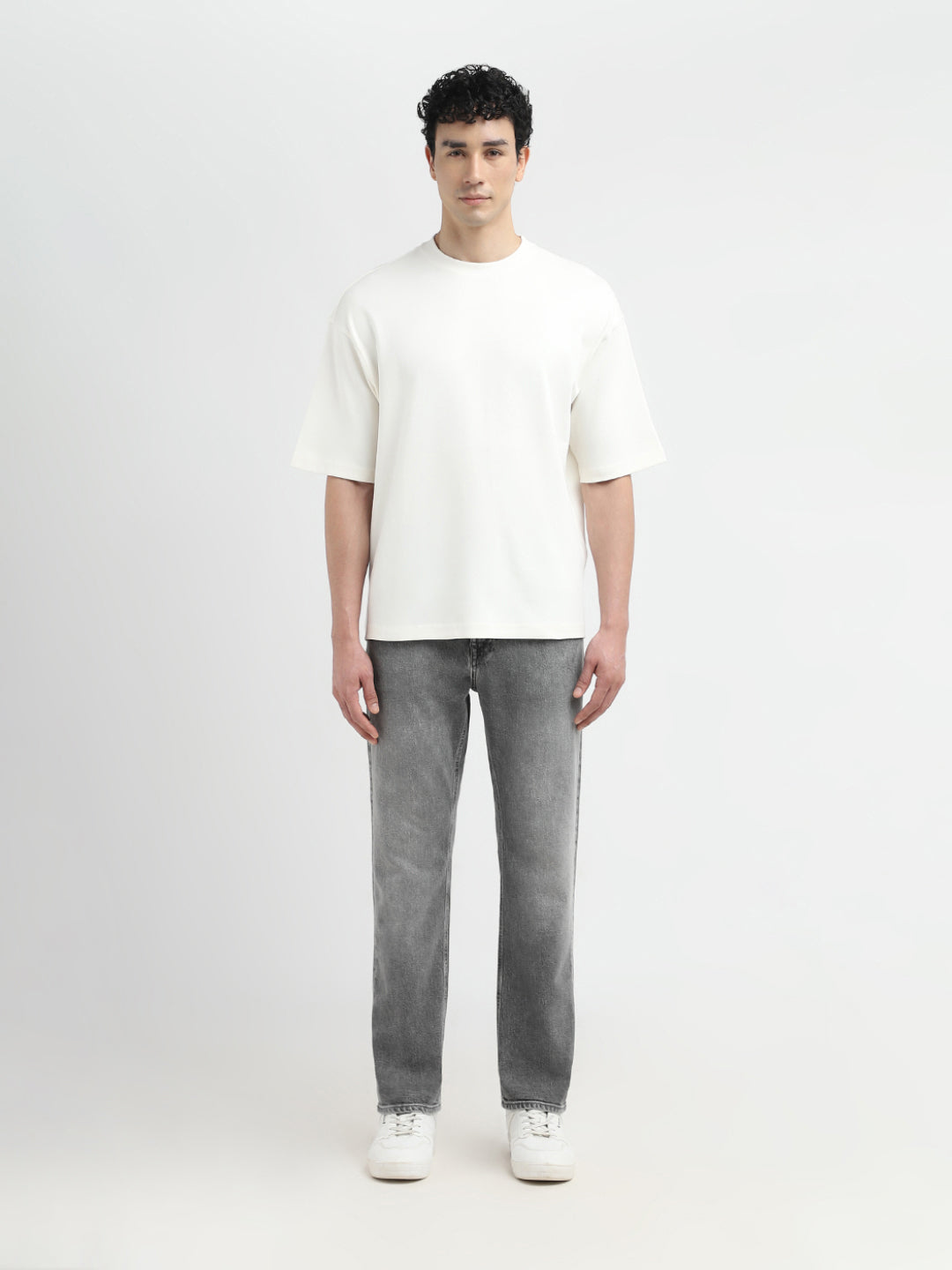 White Relaxed Fit O-Neck T-shirt