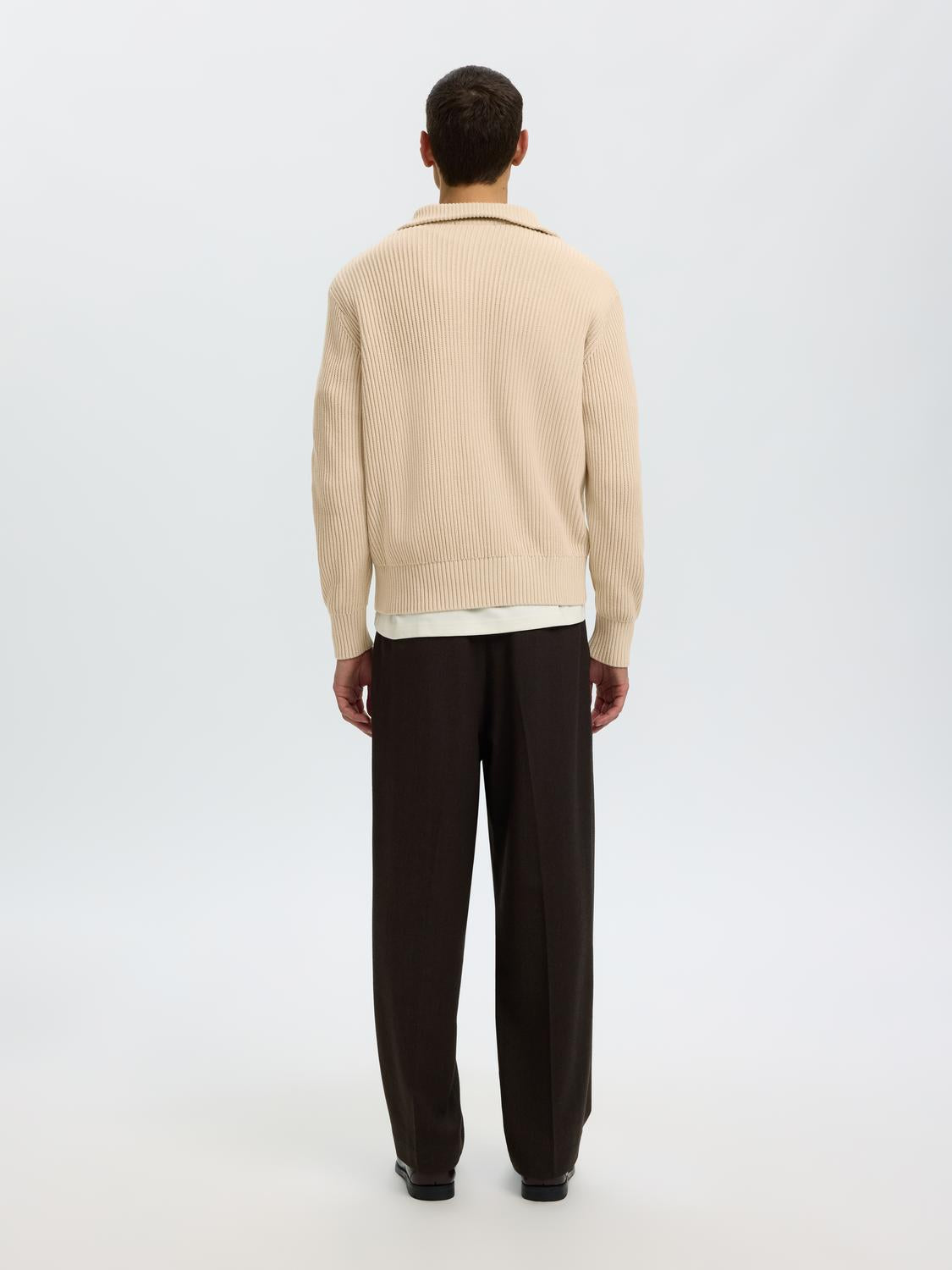 Beige Half Zip Pullover