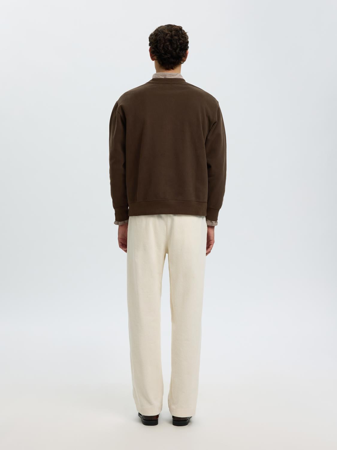 Brown Relaxed Fit Sweatshirt