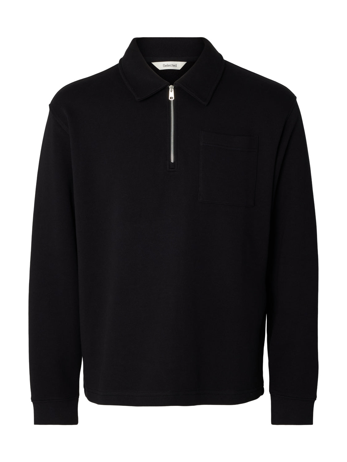 Black Half Zip Sweatshirt