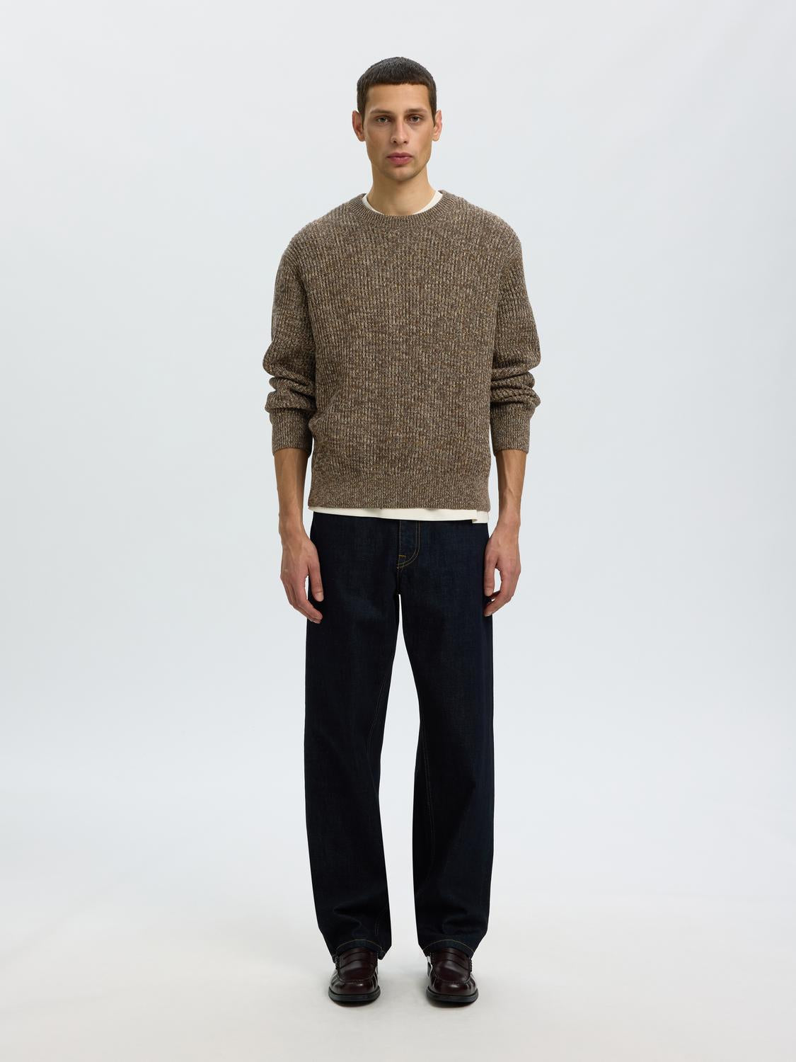 Brown Knitted Pullover