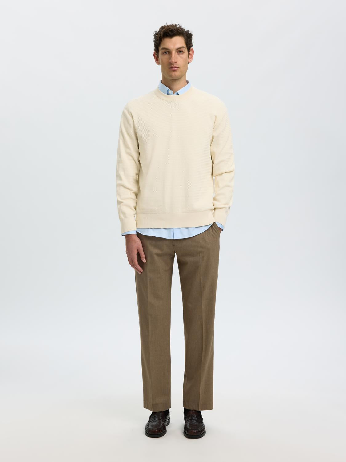 Off-White Crew Neck Pullover