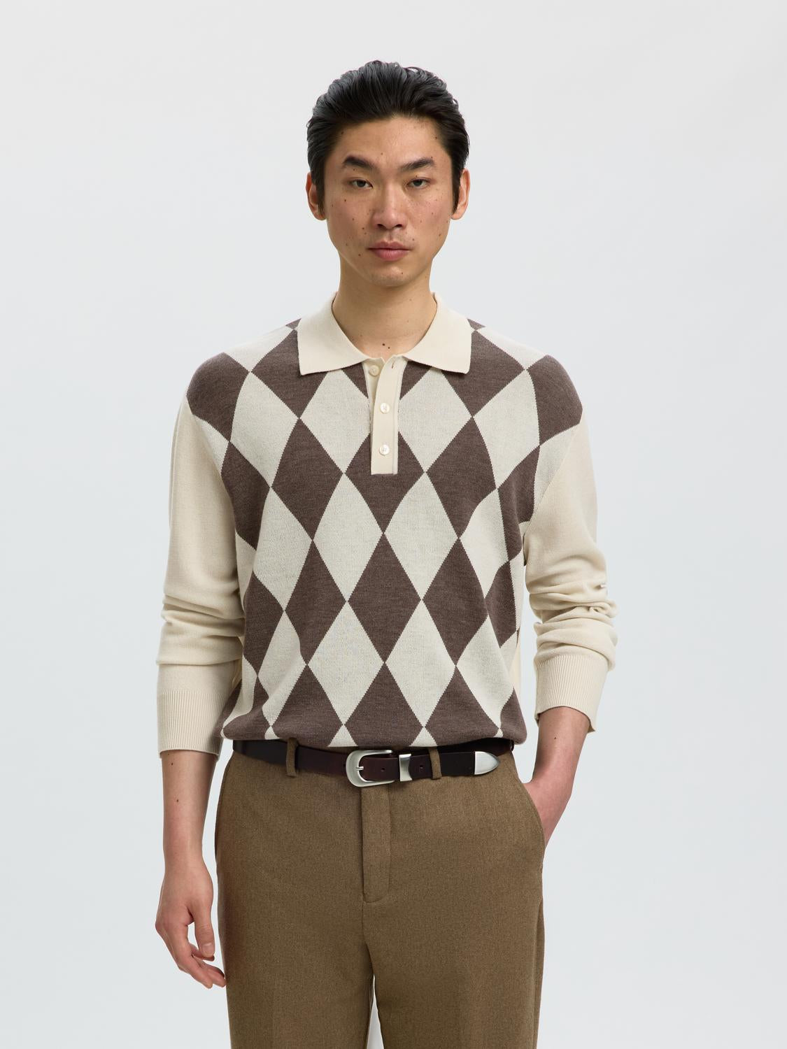 Off-White Merino Wool Polo
