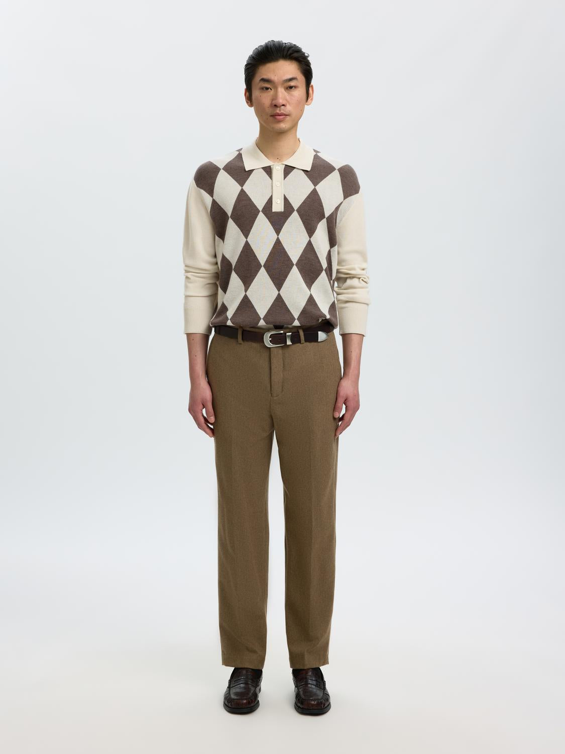 Off-White Merino Wool Polo
