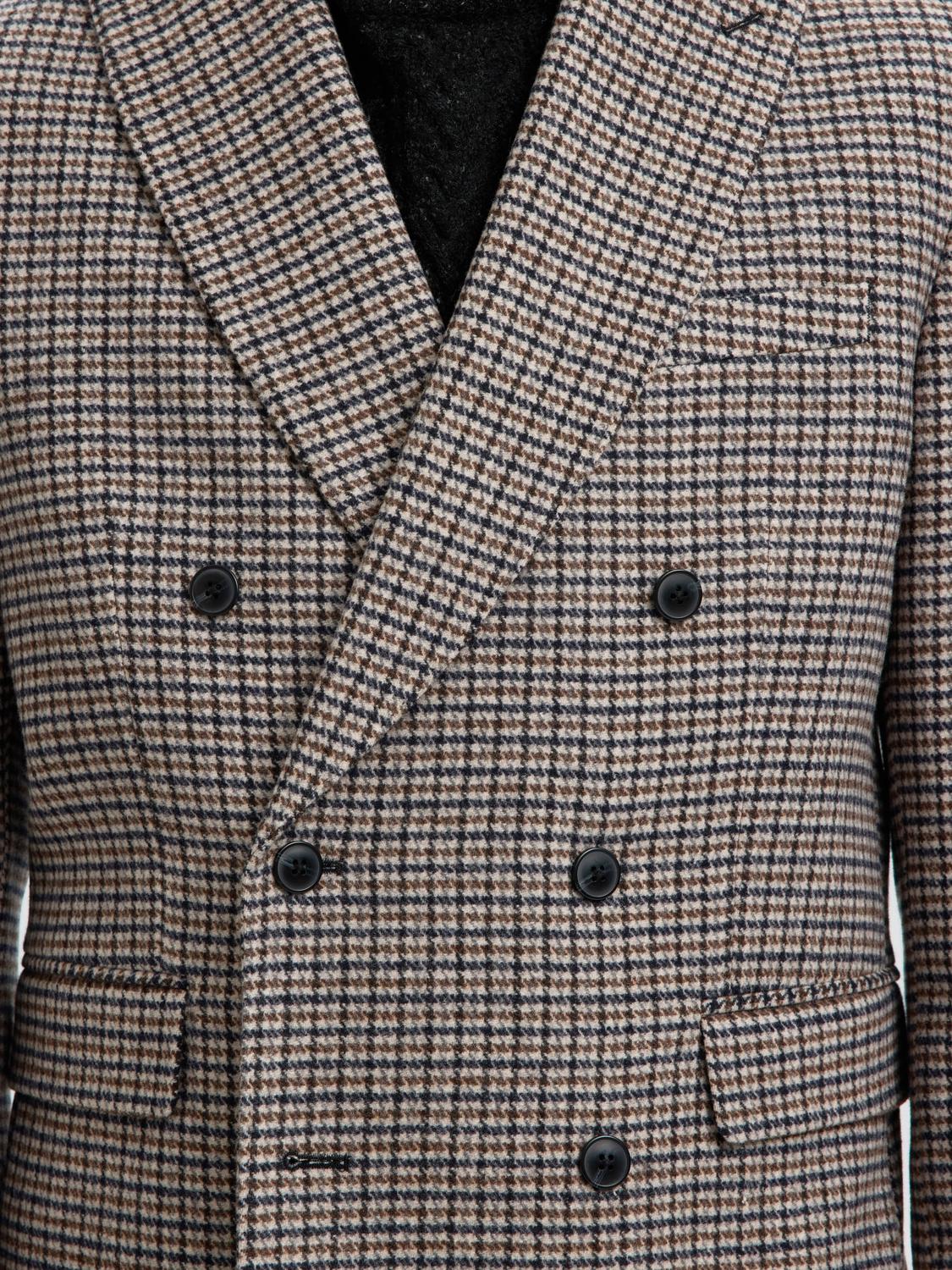 Double Breasted Check Blazer