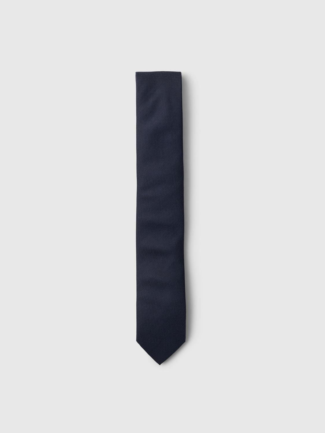 Dark Blue Structured Tie