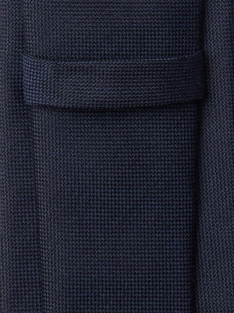 Dark Blue Structured Tie